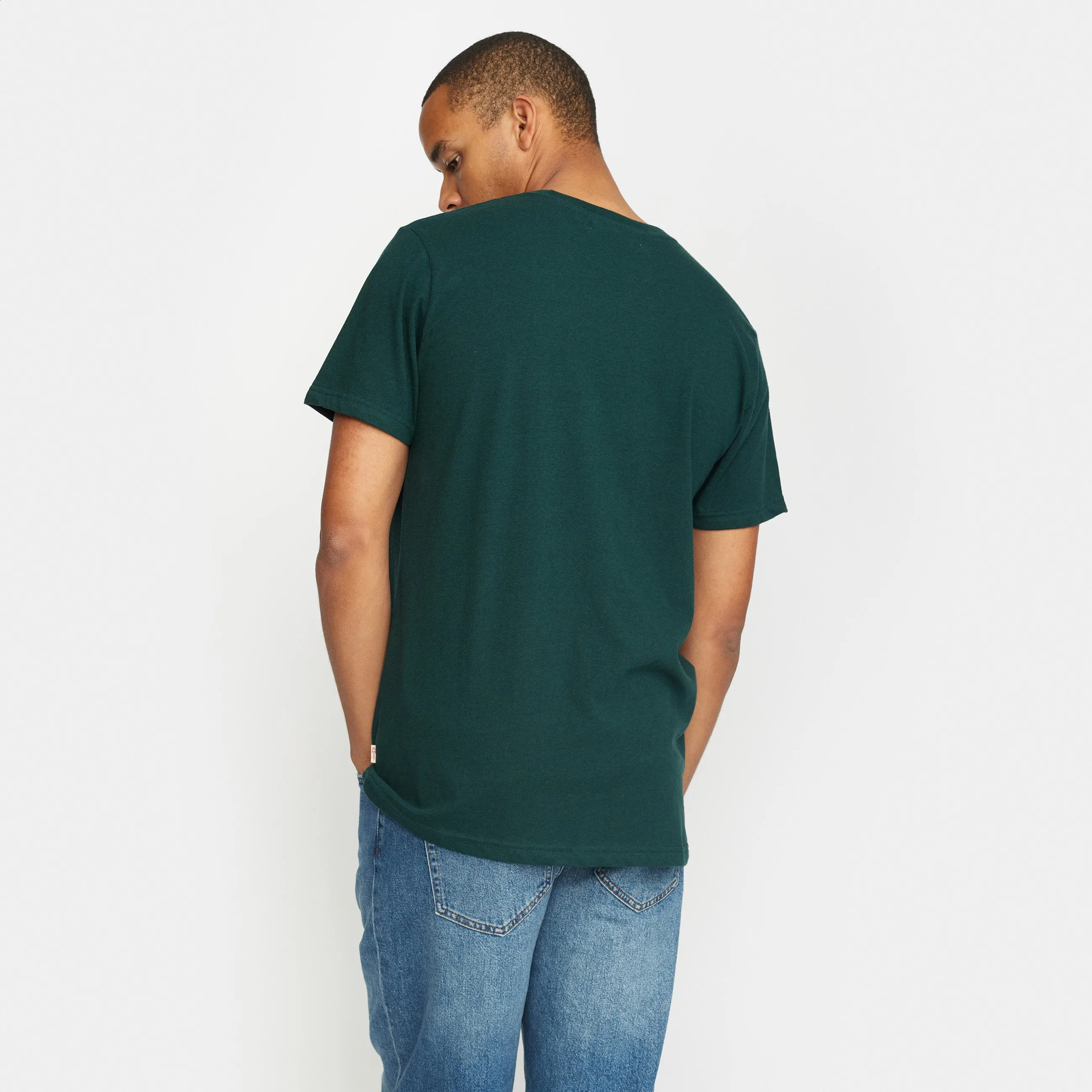 Regular T-shirt / 1051 - Darkgreen-melange sold by Revolution product image thumbnail 4