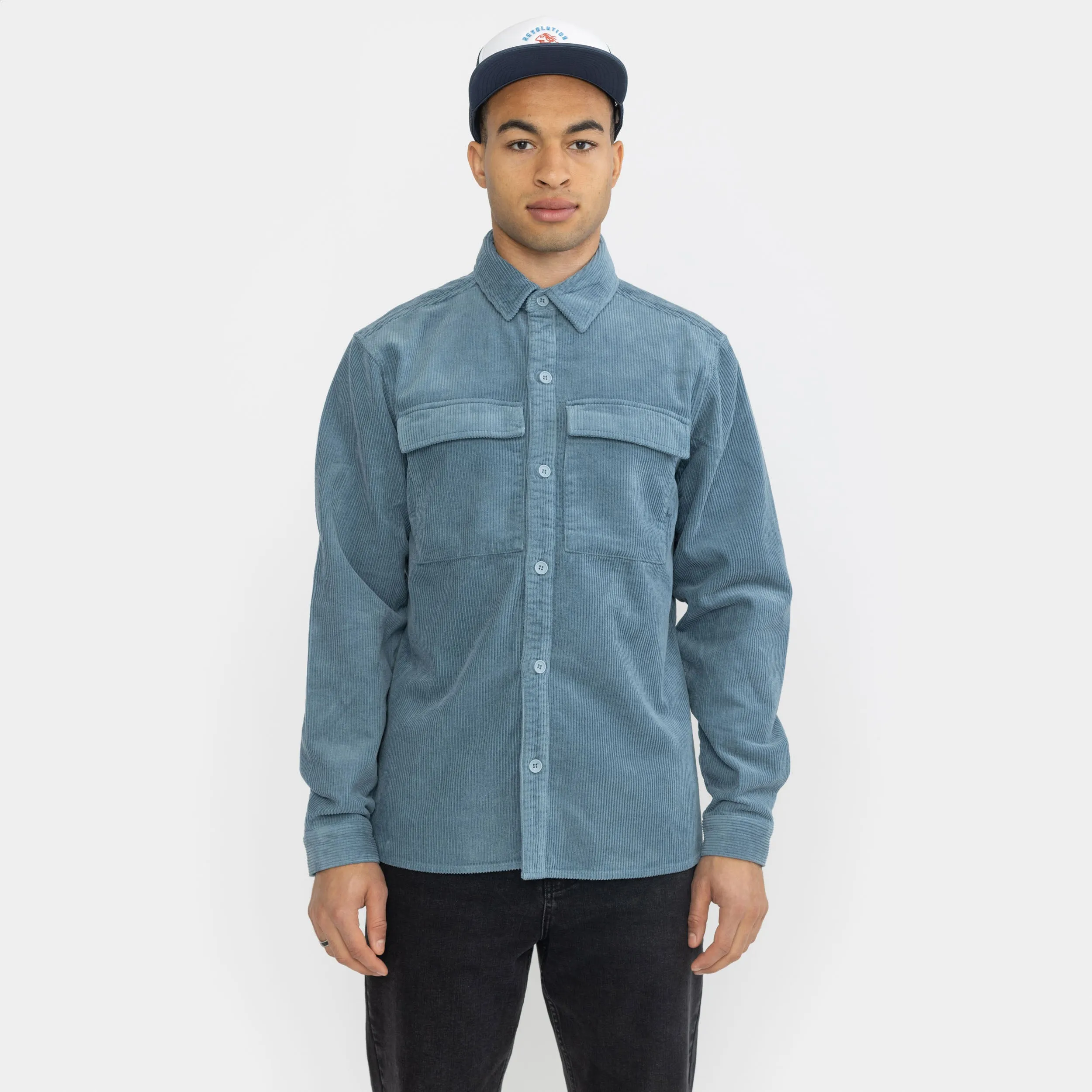 Utility Overshirt / 3776 - Dustblue sold by Revolution