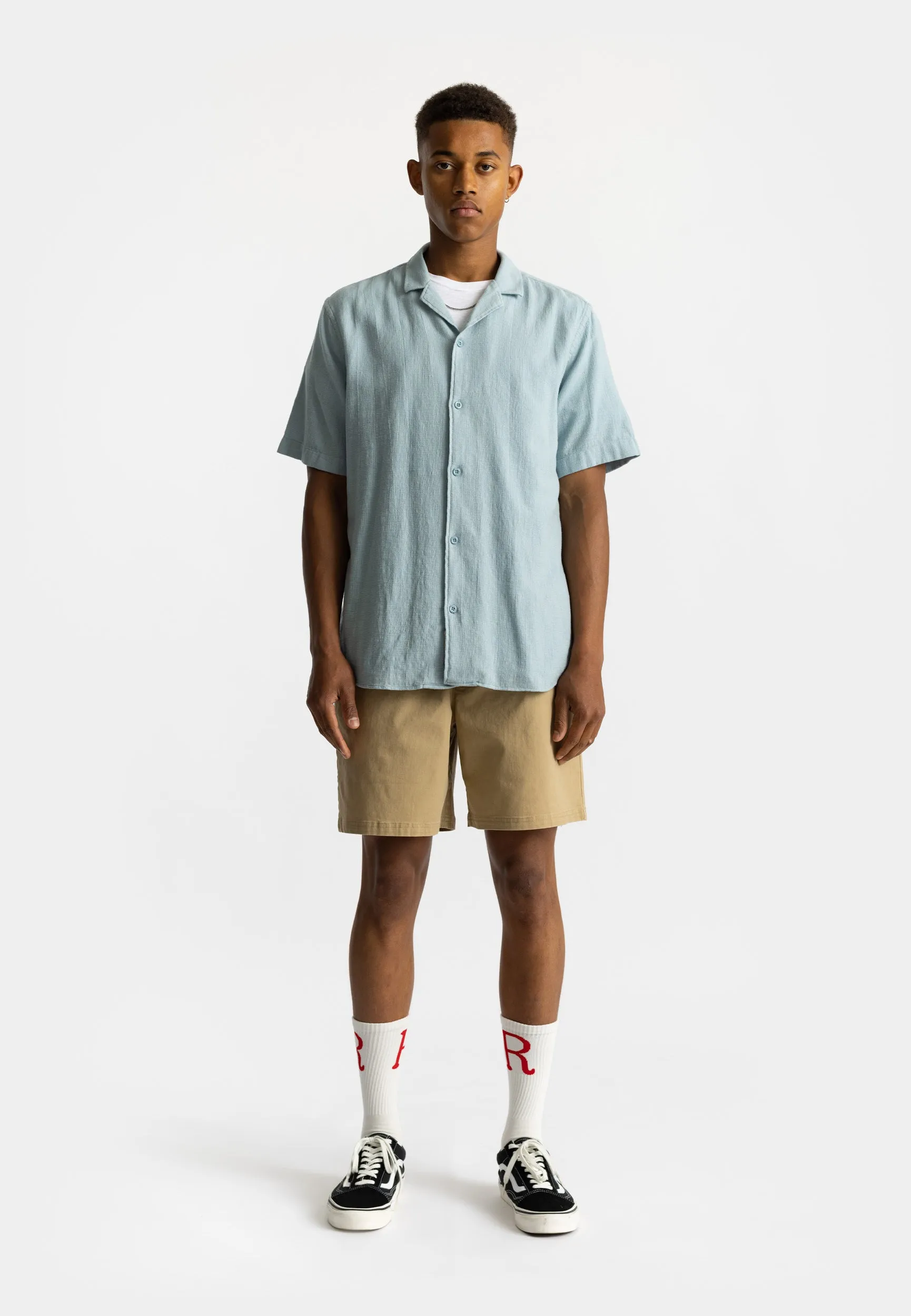 Short-sleeved Cuban Shirt / 3927 - Lightblue sold by Revolution product image thumbnail 2