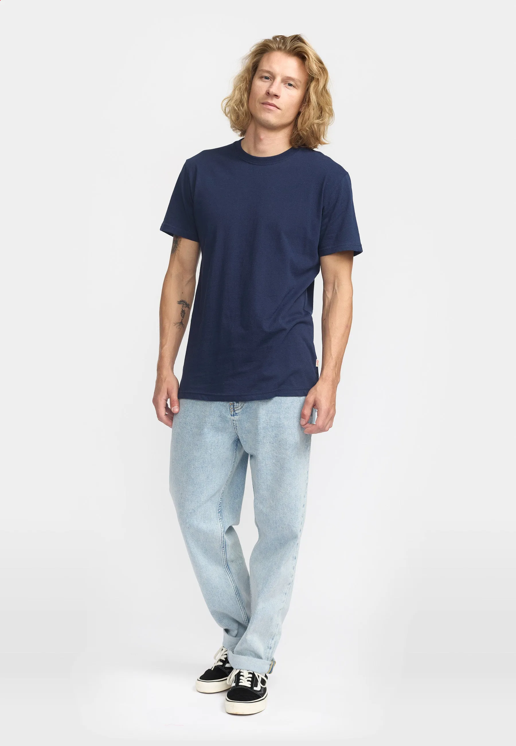 Regular T-shirt / 1051 - Navy-melange sold by Revolution product image thumbnail 3