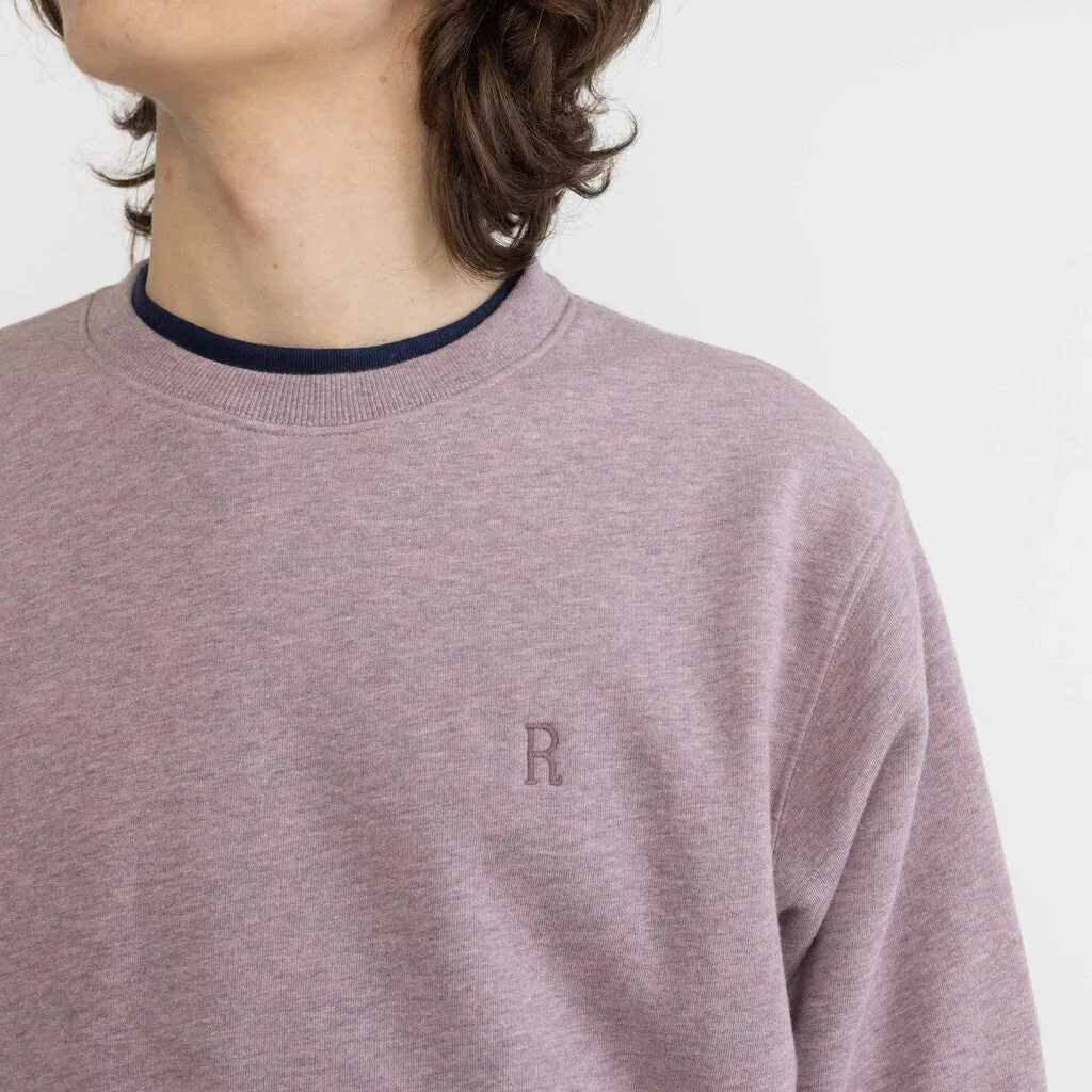 Regular Crewneck / 2062 REV - Purple-melange sold by Revolution product image thumbnail 3
