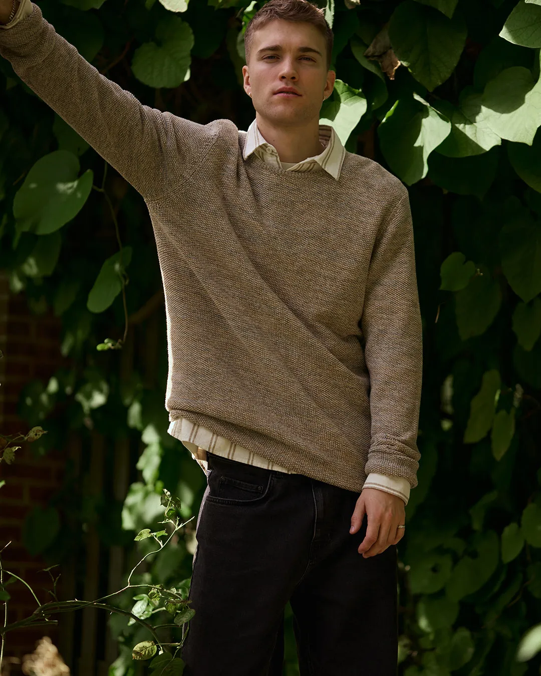 Knit Sweater / 6009 - Khaki sold by Revolution