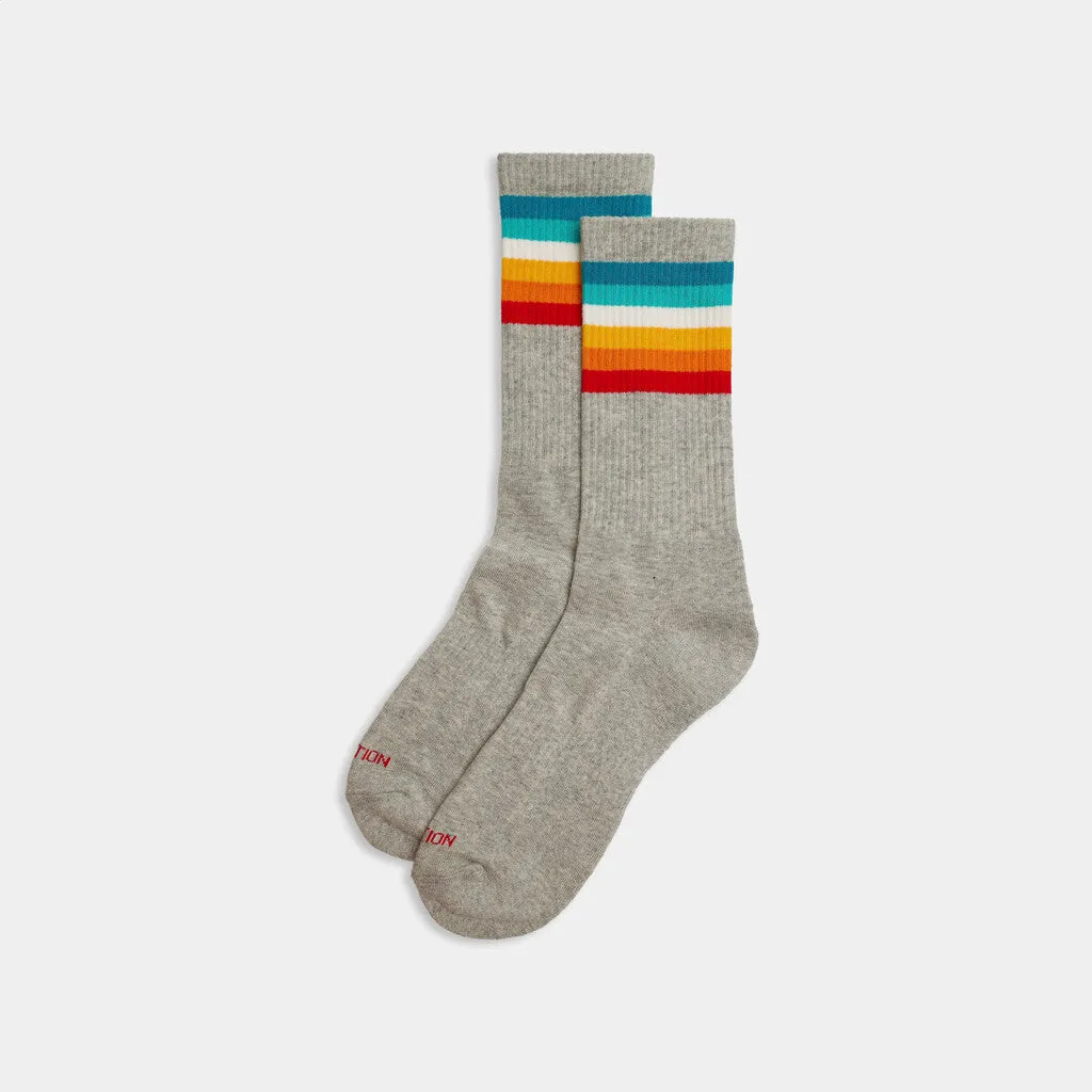 Jaquard Crew Sock / 8913 - Grey-melange sold by Revolution product image thumbnail 2