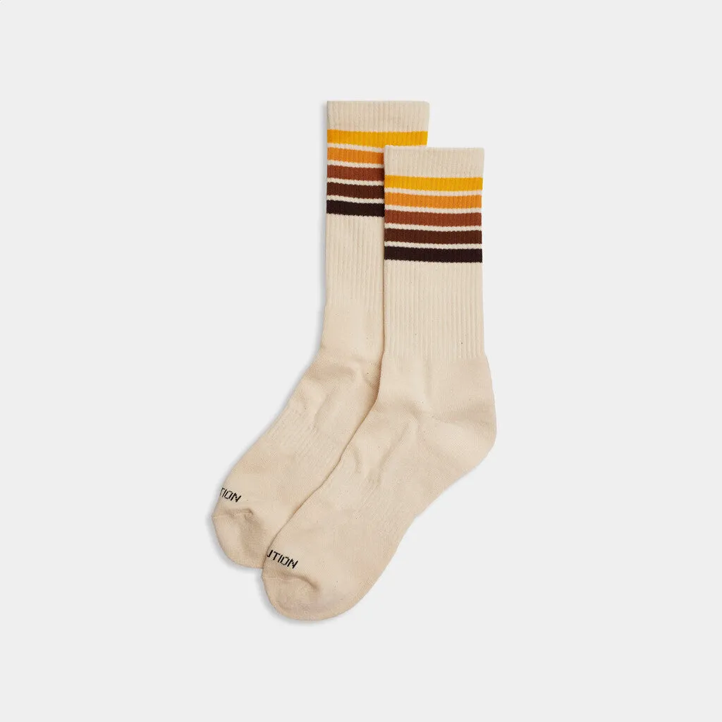 Jaquard Crew Sock / 8908 - Offwhite sold by Revolution product image thumbnail 2