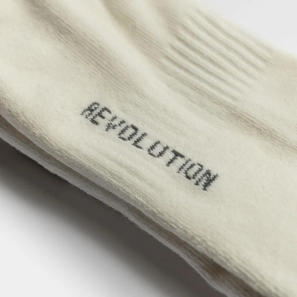 Jaquard Crew Sock / 8906 - White sold by Revolution product image thumbnail 3