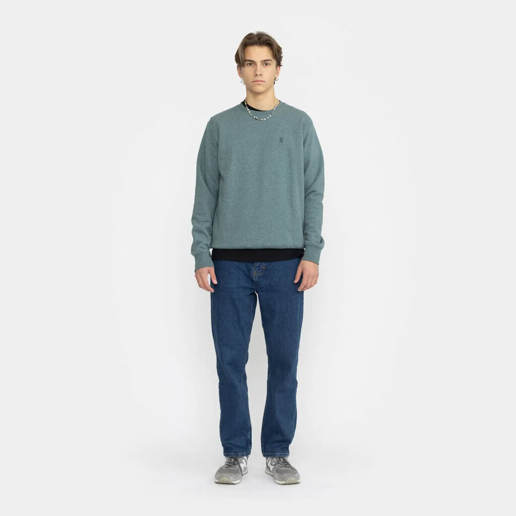 Regular Crewneck / 2062 REV - Dustpetrol-melange sold by Revolution product image thumbnail 3