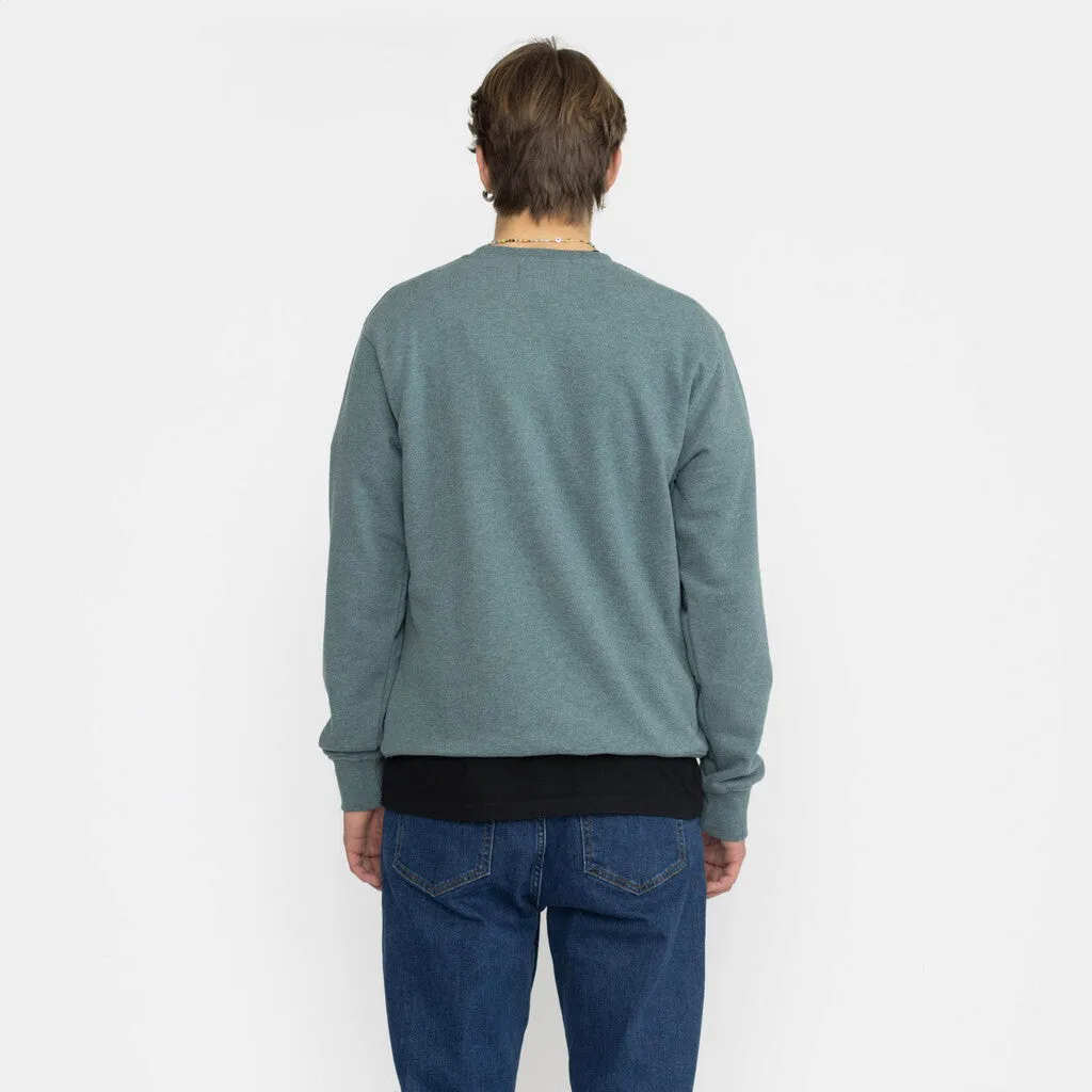 Regular Crewneck / 2062 REV - Dustpetrol-melange sold by Revolution product image thumbnail 2