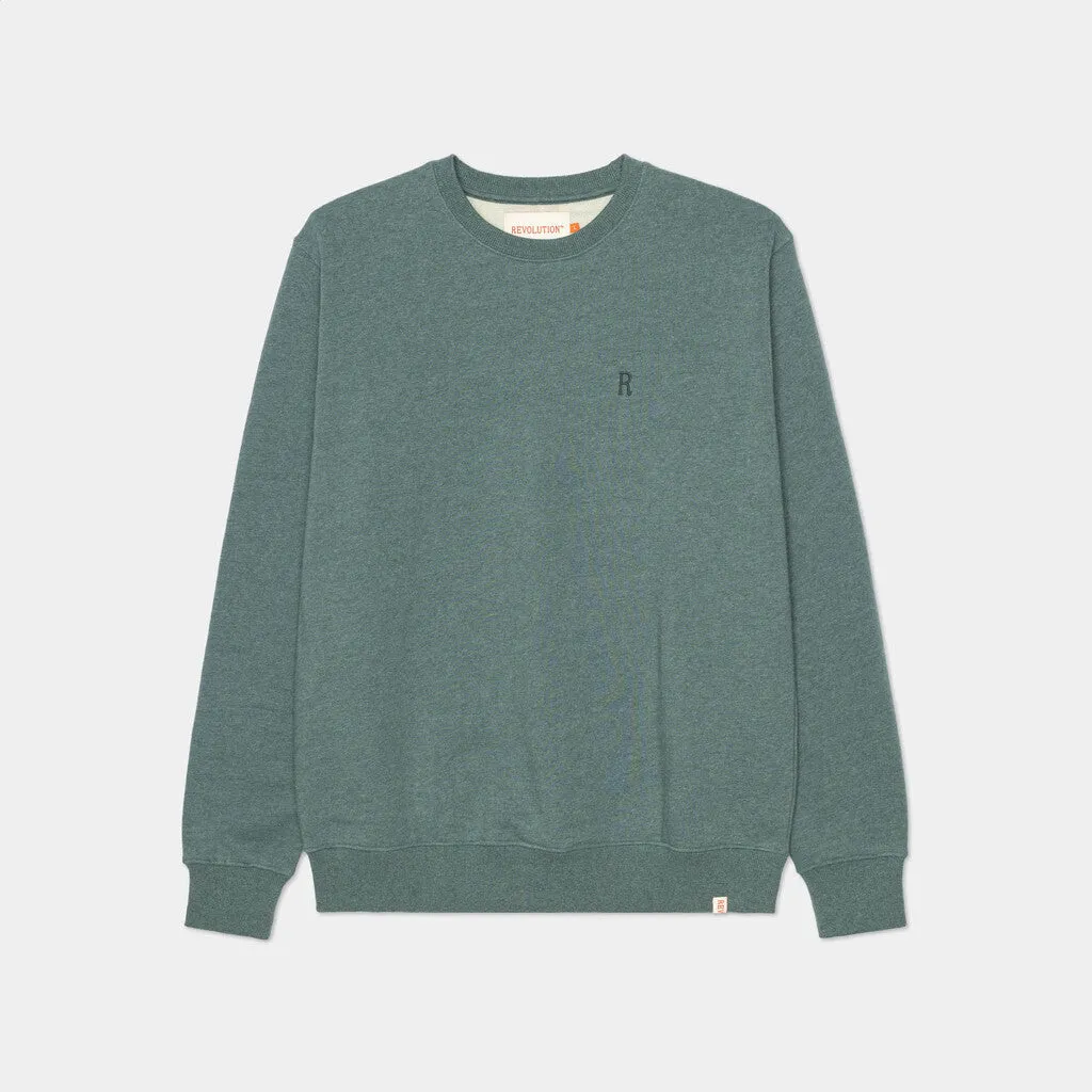 Regular Crewneck / 2062 REV - Dustpetrol-melange sold by Revolution product image thumbnail 4