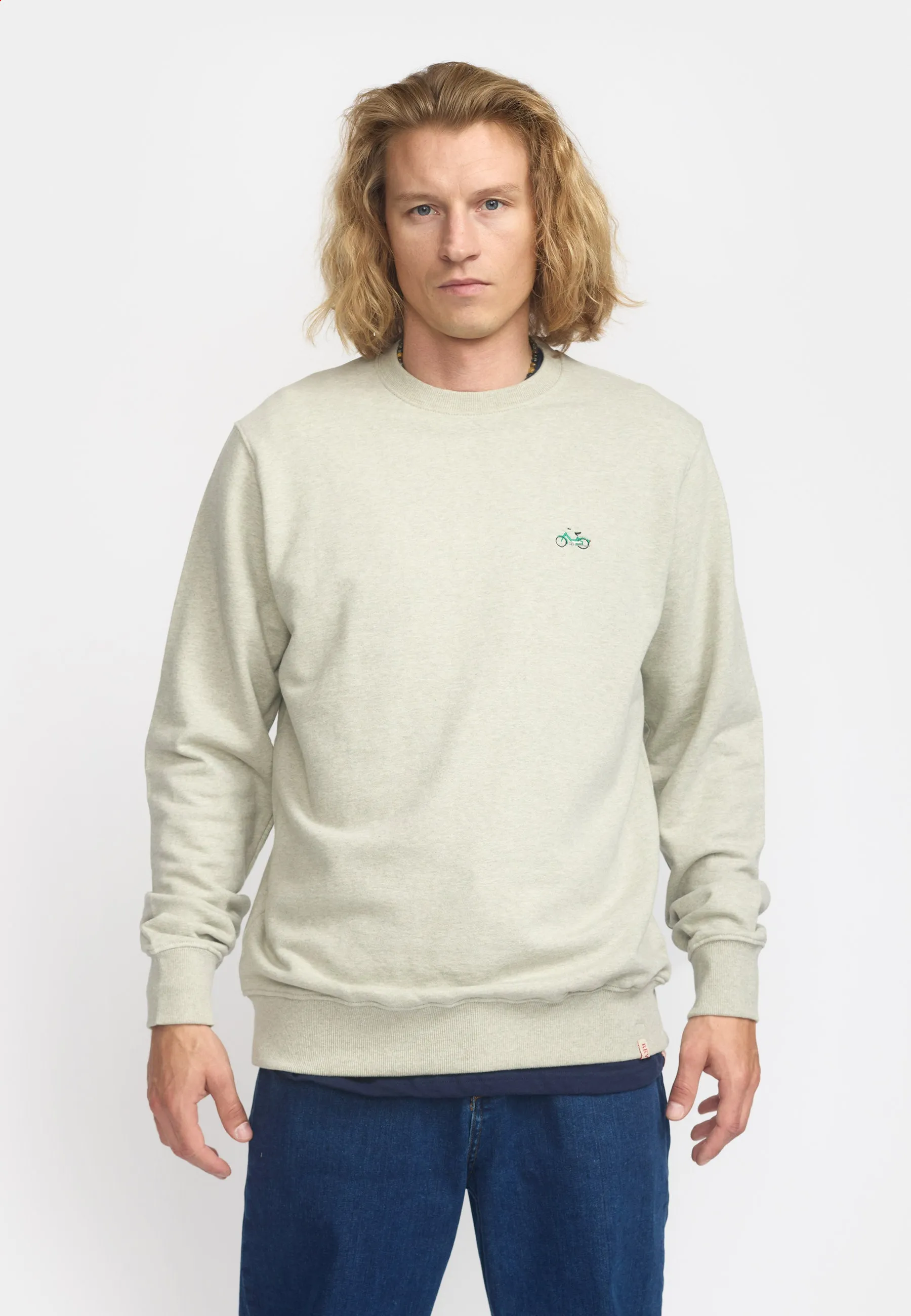 Application Sweatshirt / 2779 PUC - Lightgreen-melange sold by Revolution product image thumbnail 3