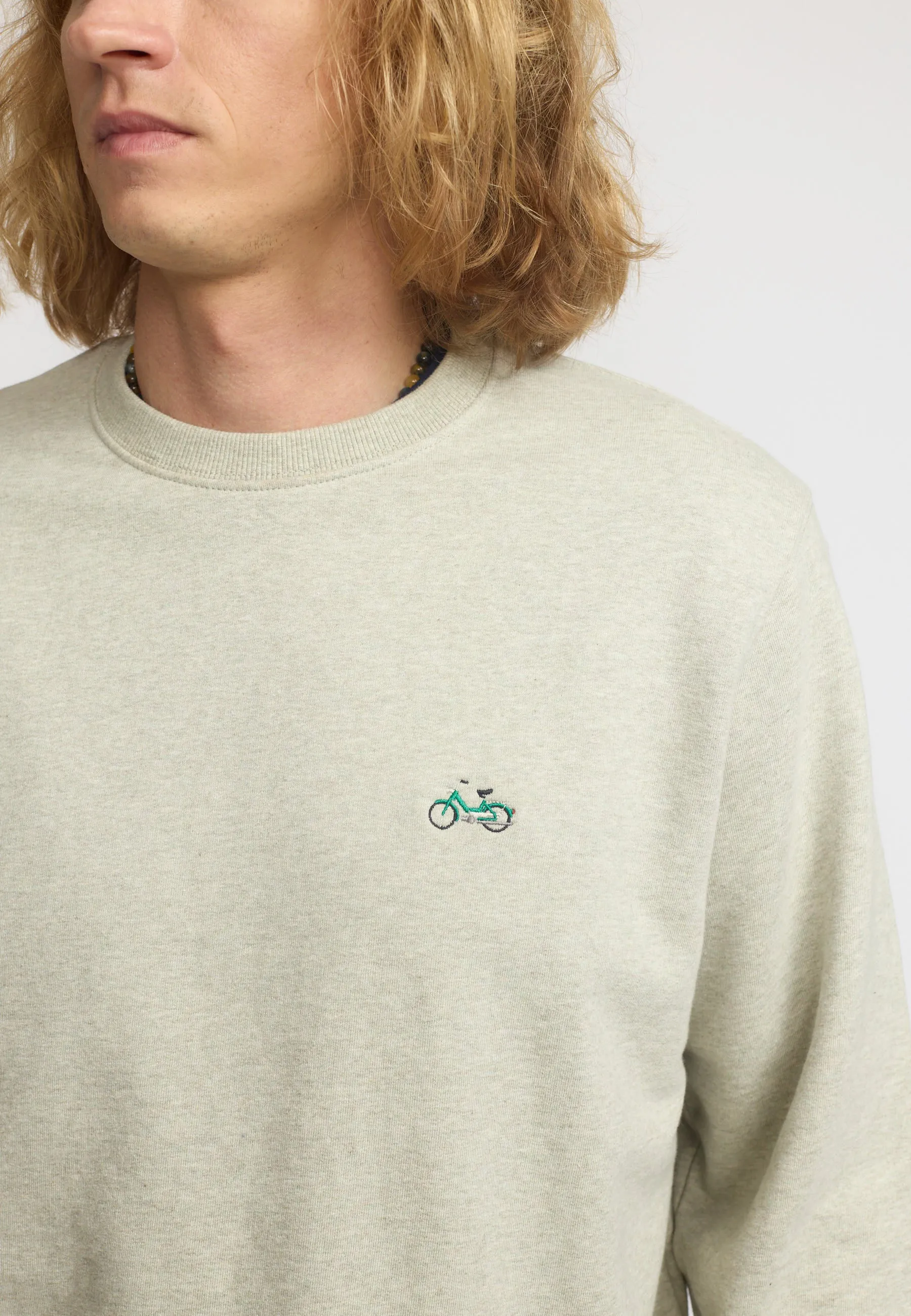 Application Sweatshirt / 2779 PUC - Lightgreen-melange sold by Revolution
