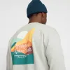 Printed Crewneck / 2780 HOR - Grey-melange sold by Revolution