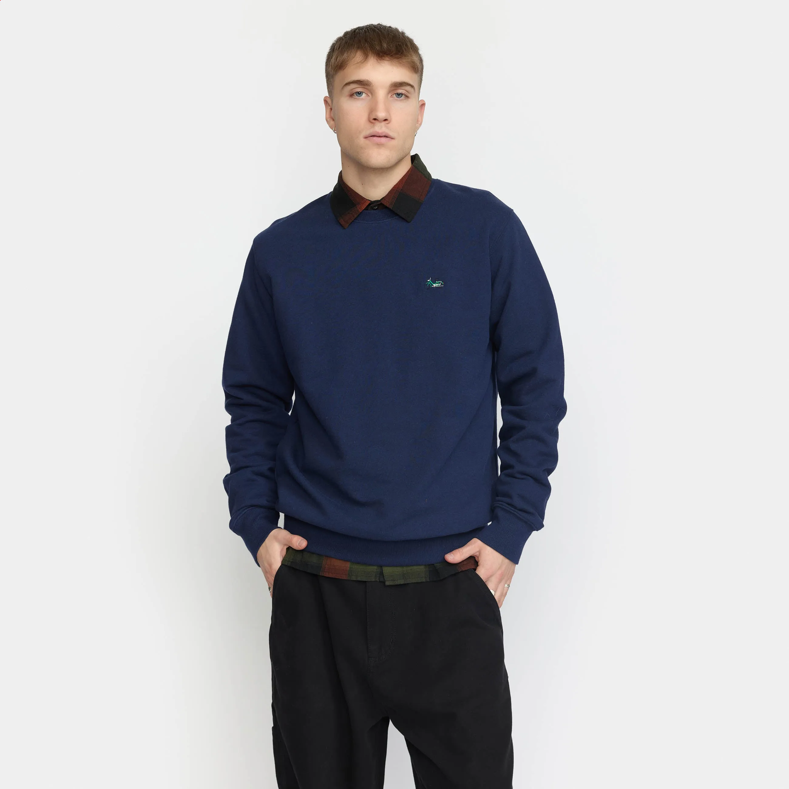 Application Sweatshirt / 2779 PUC - Navy-melange sold by Revolution product image thumbnail 3