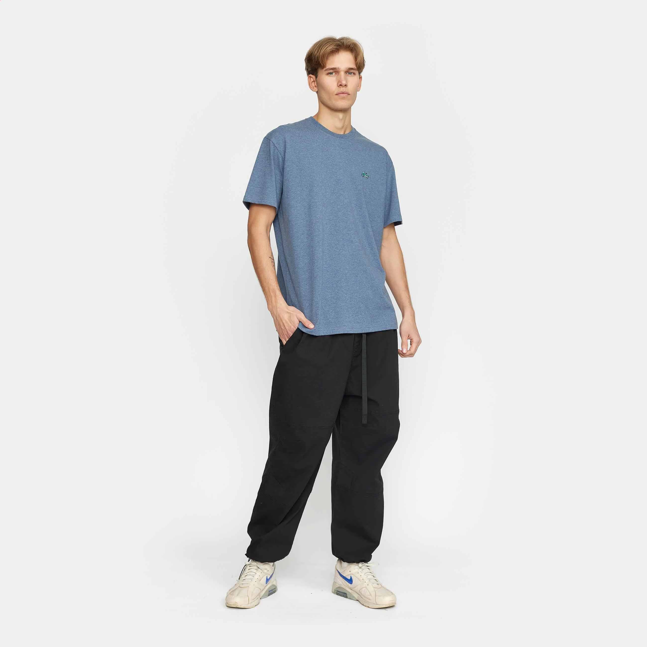 Application T-Shirt / 1378 PUC - Blue-melange sold by Revolution product image thumbnail 4