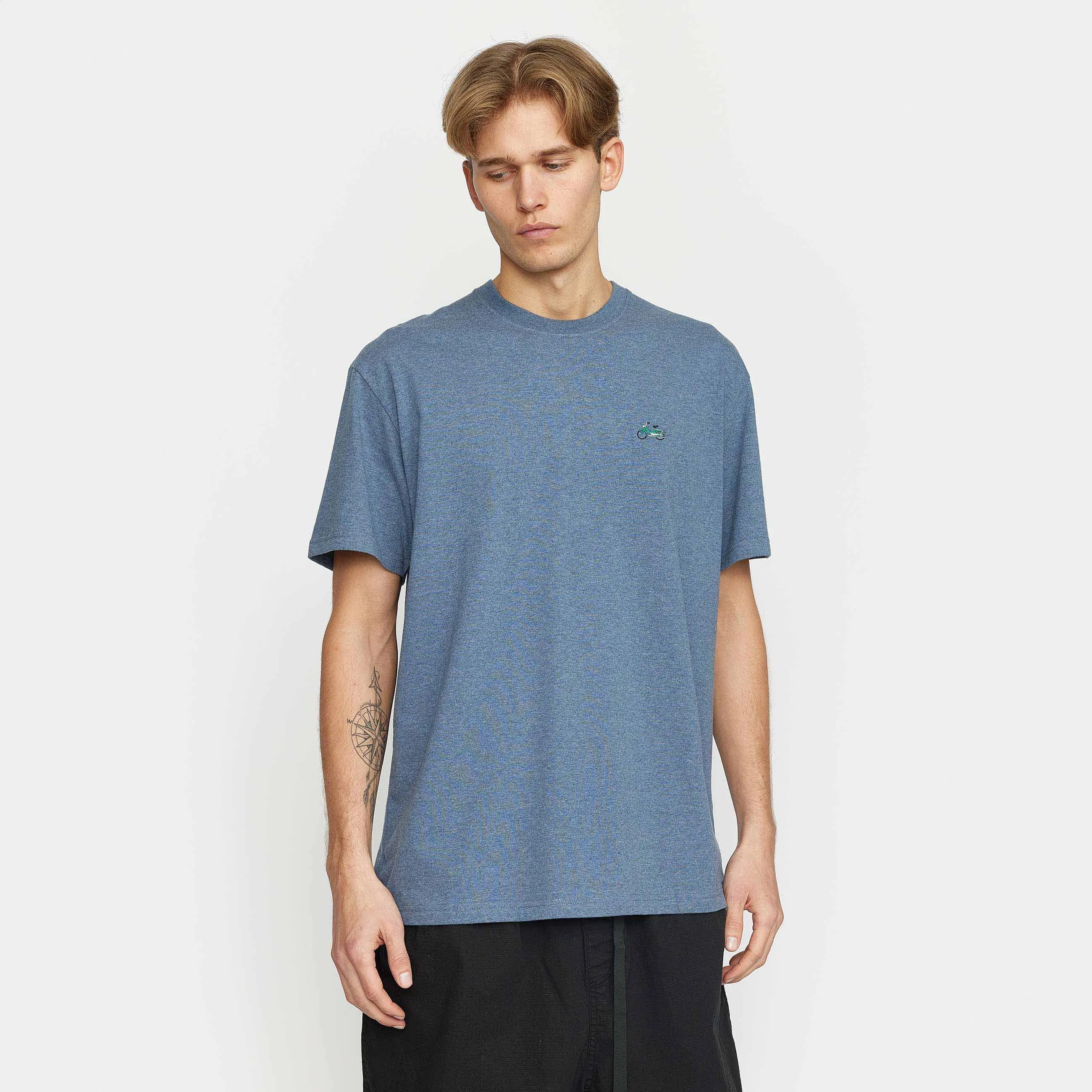 Application T-Shirt / 1378 PUC - Blue-melange sold by Revolution product image thumbnail 3