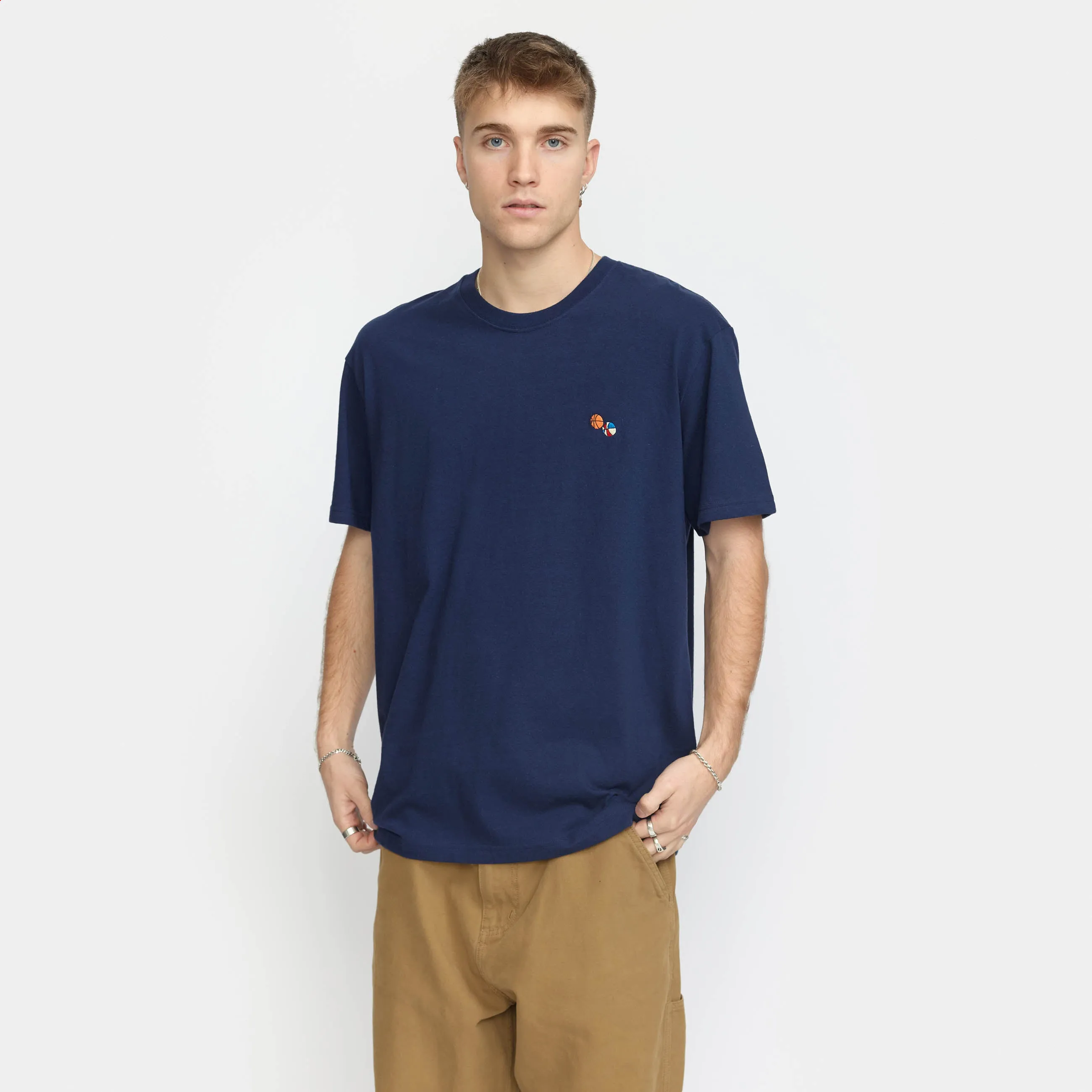 Application T-Shirt / 1378 BAS - Navy-melange sold by Revolution product image thumbnail 3