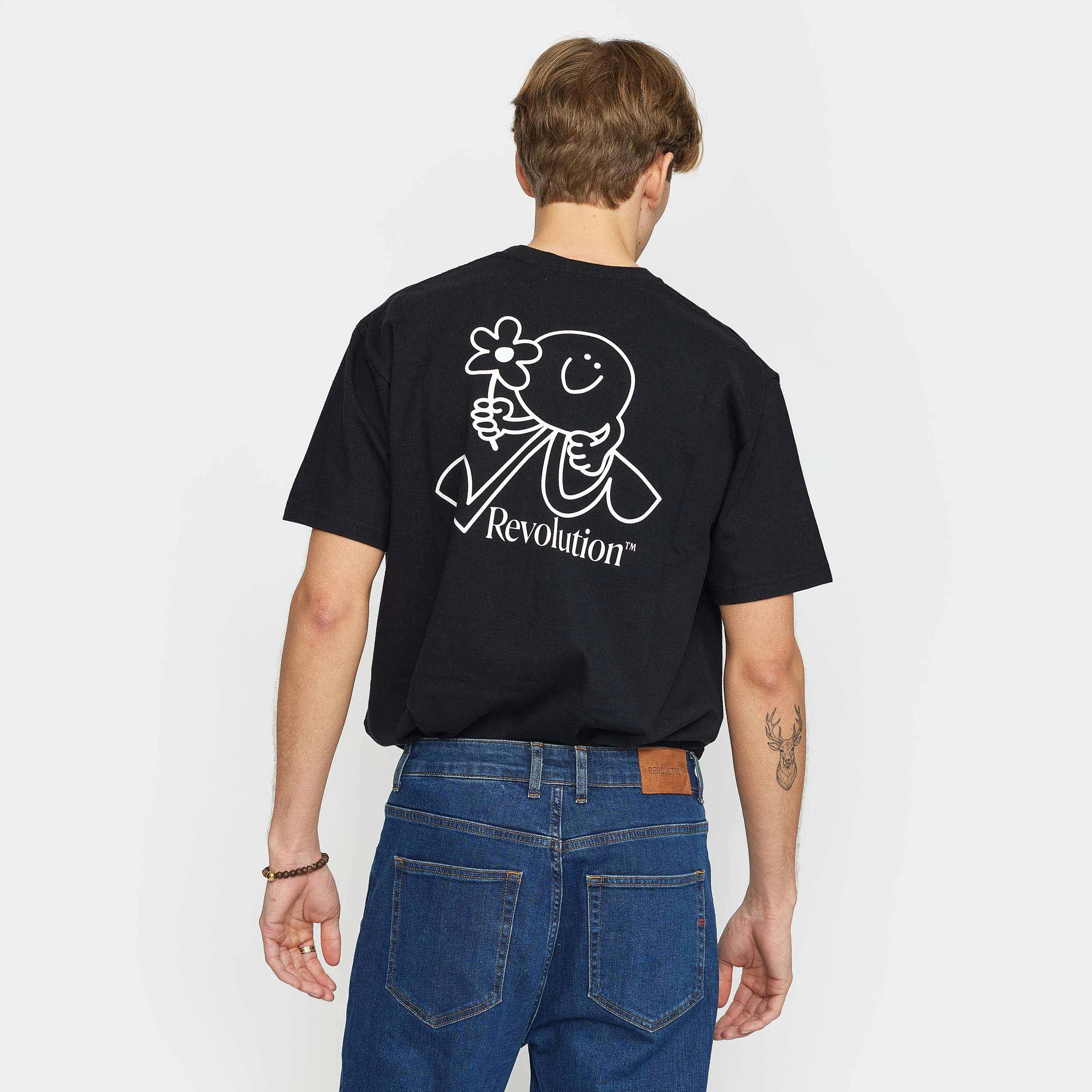 Printed T-shirt / 1375 FLO - Black sold by Revolution product image thumbnail 2
