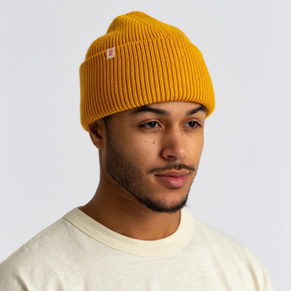 Big Fold Up Beanie / 9320 - Yellow sold by Revolution