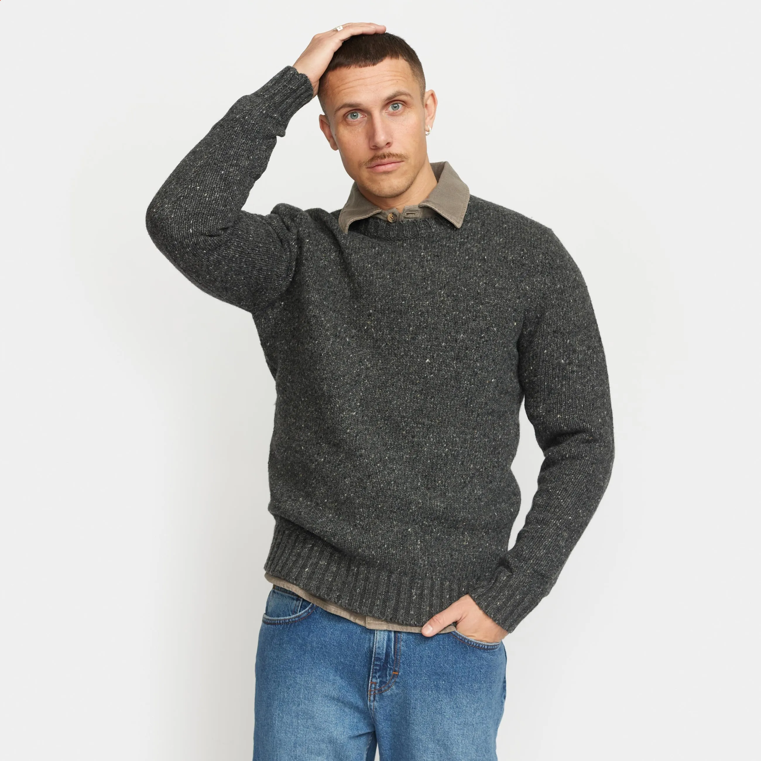 Knit Sweater / 6538 - Black sold by Revolution