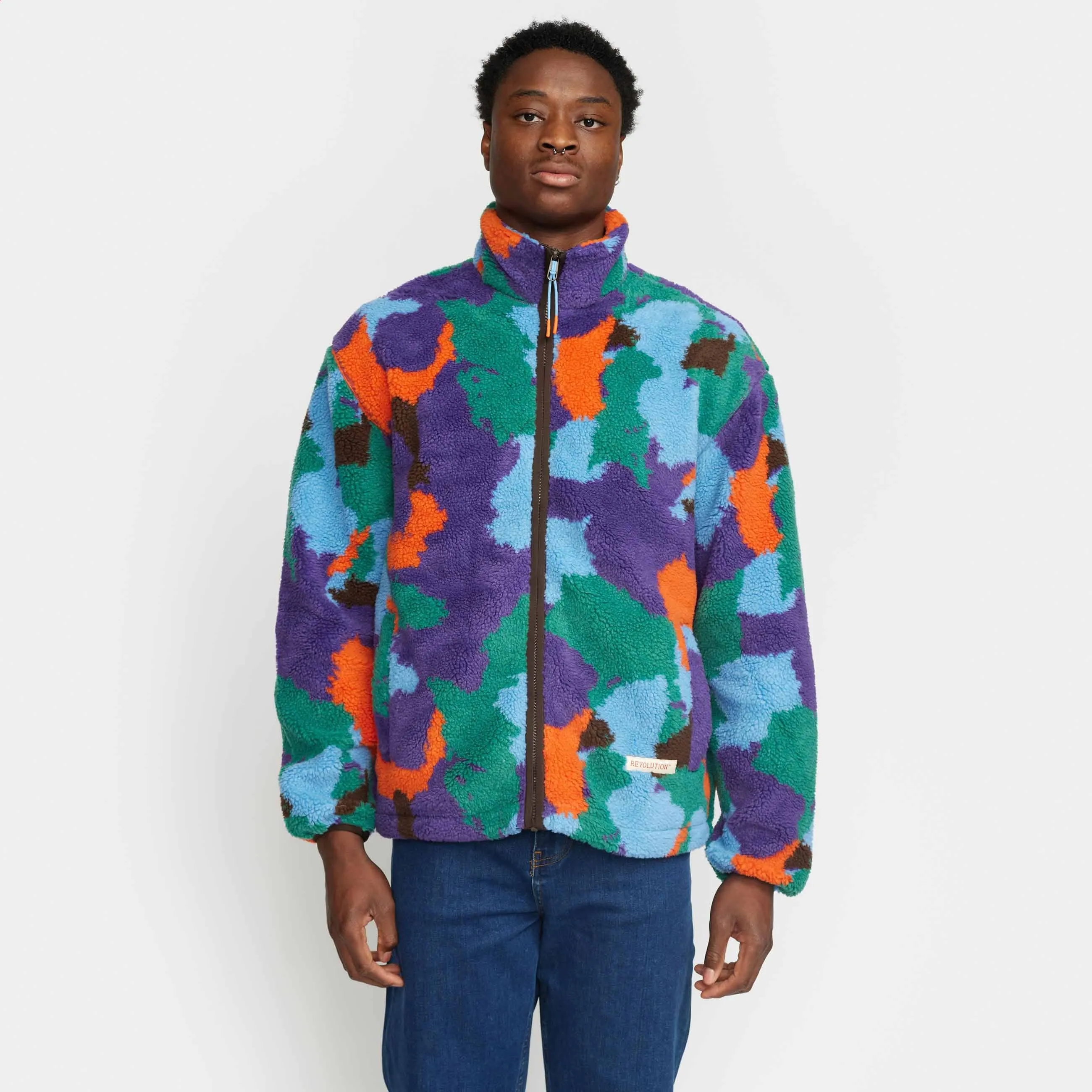 Printed Teddy Jacket / 7018 - Purple sold by Revolution product image thumbnail 2