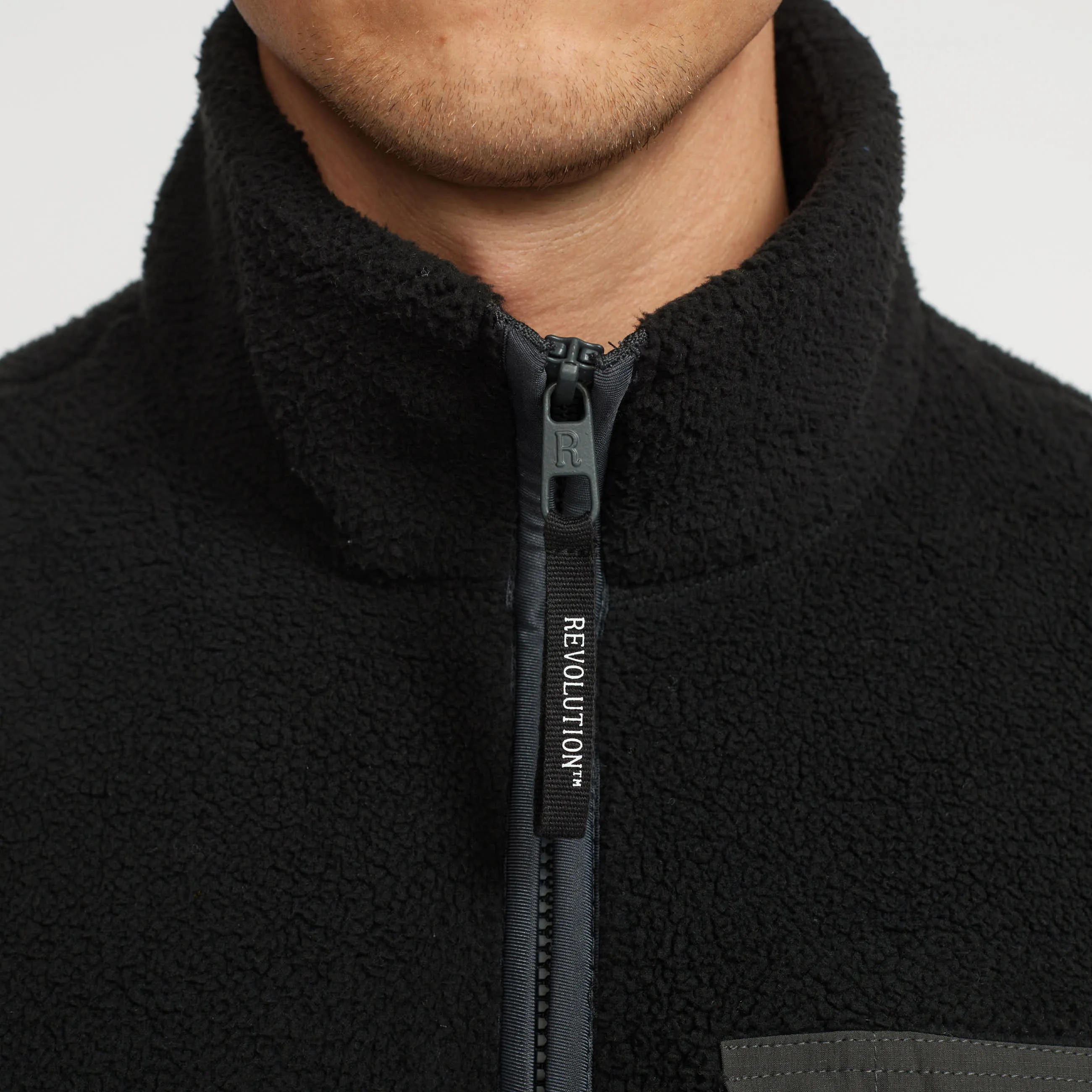 Fleece Half Zip / 2777 - Black sold by Revolution product image thumbnail 3