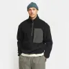 Fleece Half Zip / 2777 - Black sold by Revolution