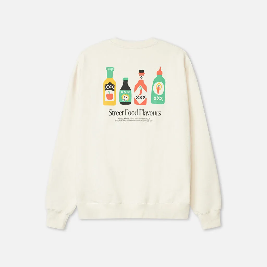 Printed Crewneck / 2780 SAU - Offwhite sold by Revolution product image thumbnail 2