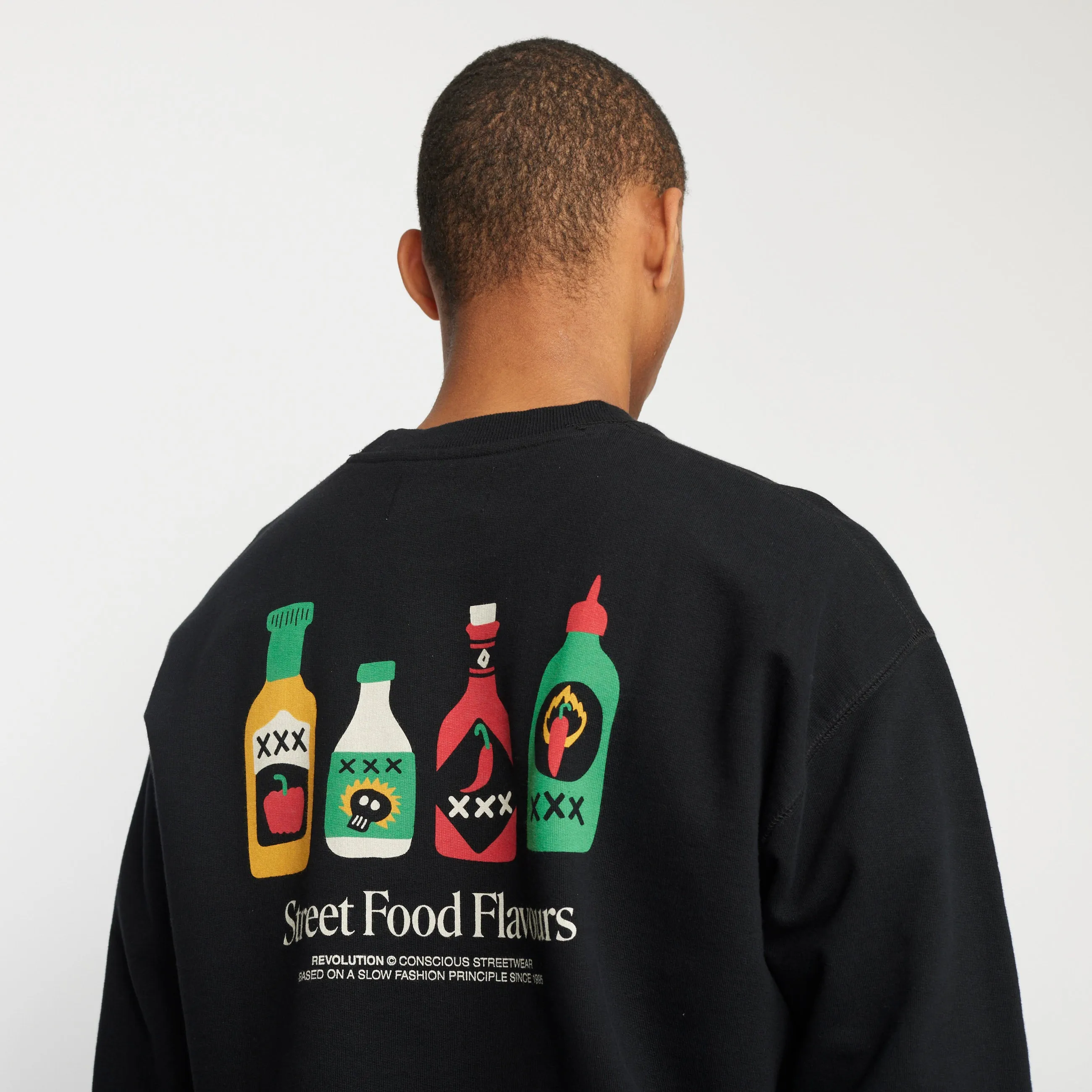 Printed Crewneck / 2780 SAU - Black sold by Revolution product image thumbnail 2