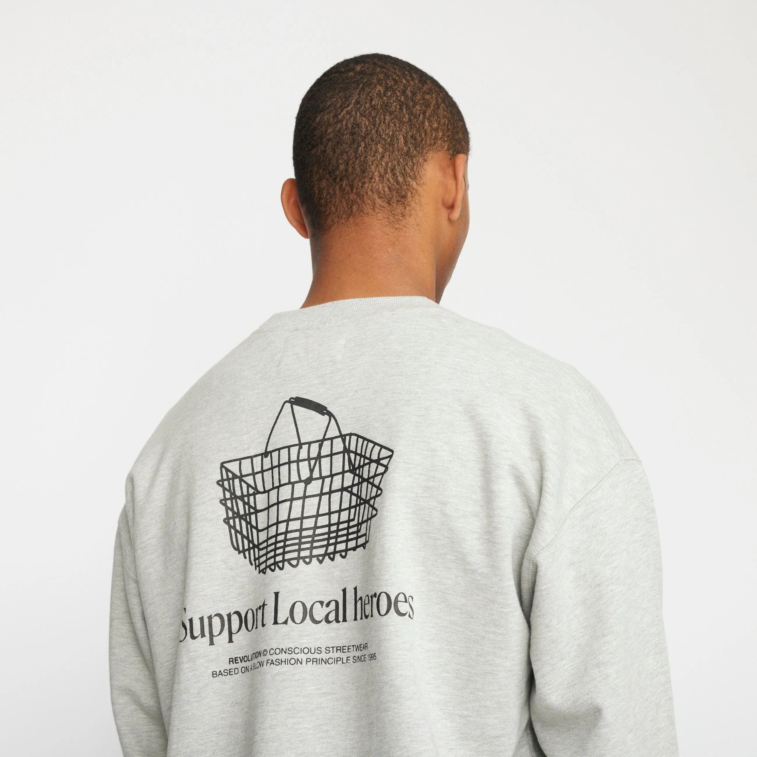 Printed Crewneck / 2780 CAR - Grey-melange sold by Revolution product image thumbnail 2
