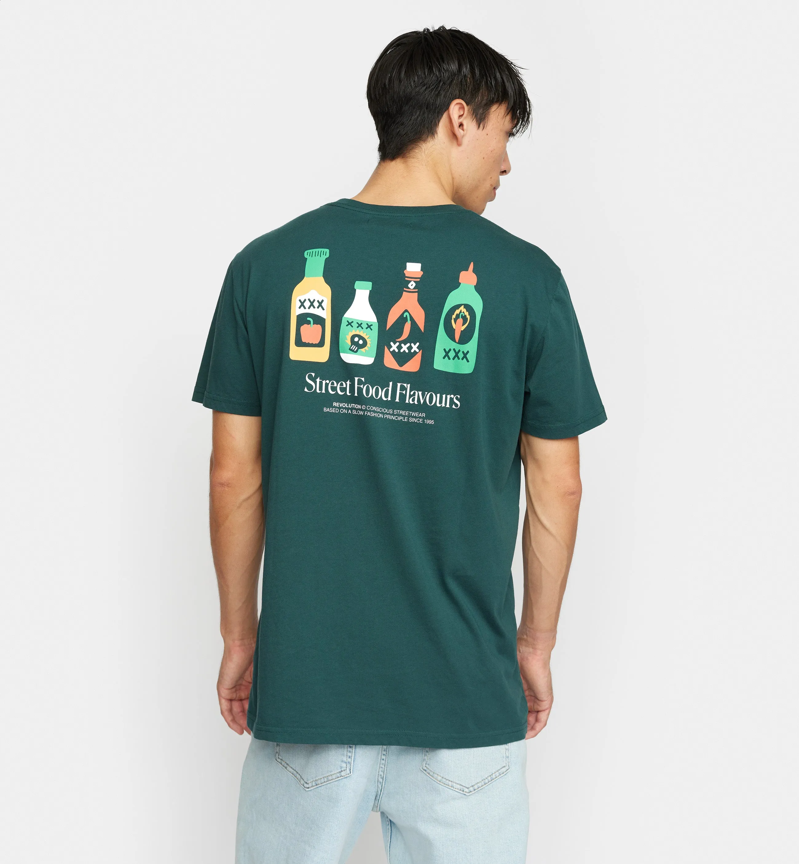 Printed T-shirt / 1374 SAU - Darkgreen sold by Revolution product image thumbnail 5
