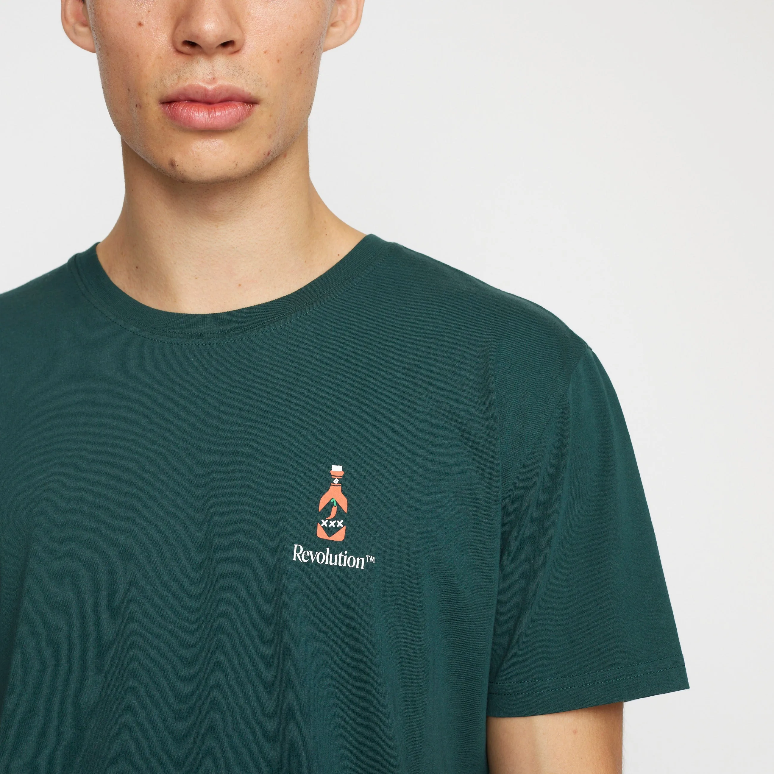 Printed T-shirt / 1374 SAU - Darkgreen sold by Revolution
