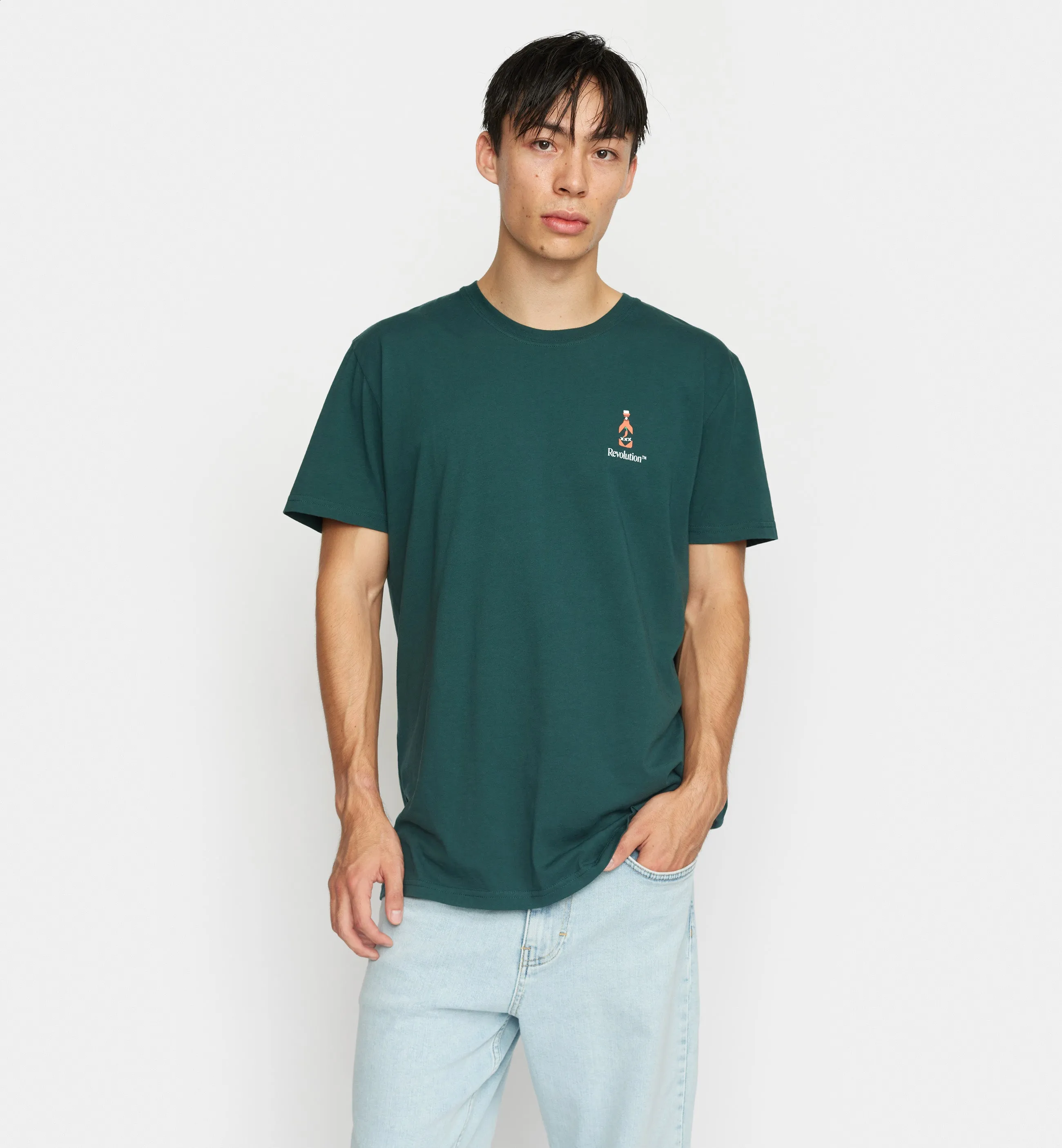 Printed T-shirt / 1374 SAU - Darkgreen sold by Revolution product image thumbnail 3