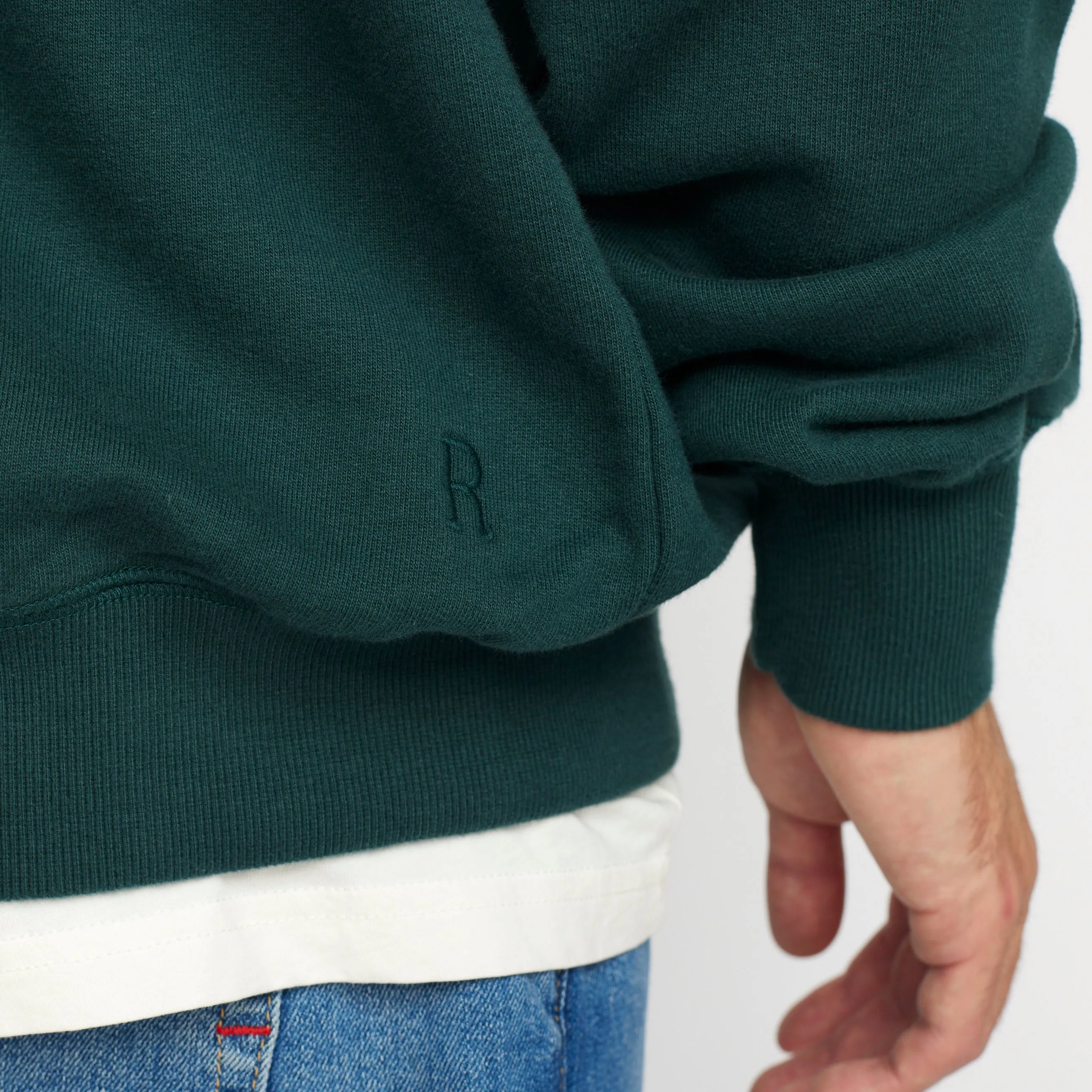 Loose Hoodie / 2061 REV - Darkgreen sold by Revolution product image thumbnail 2