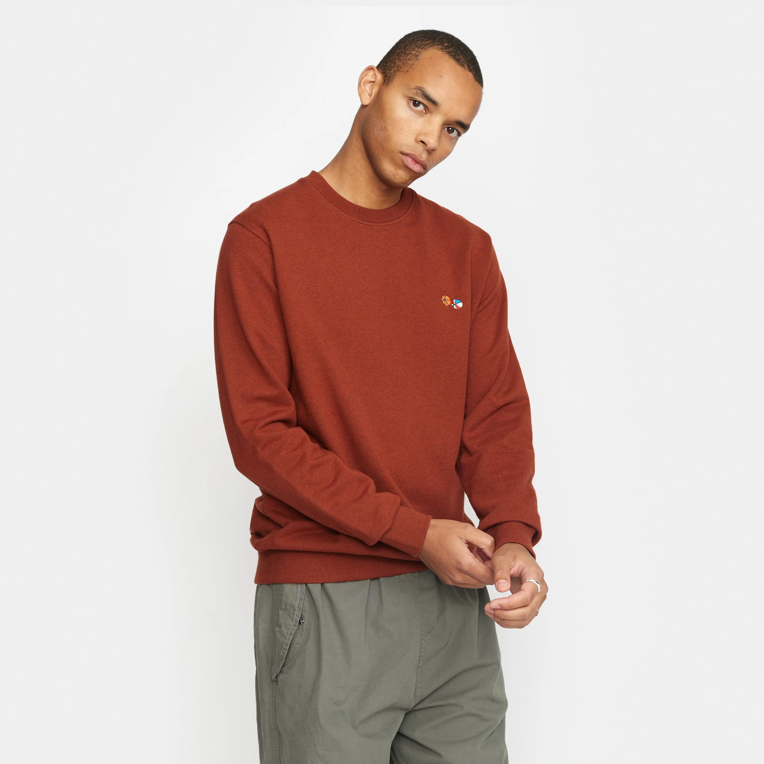 Application Sweatshirt / 2779 BAS - Darkred-melange sold by Revolution product image thumbnail 3