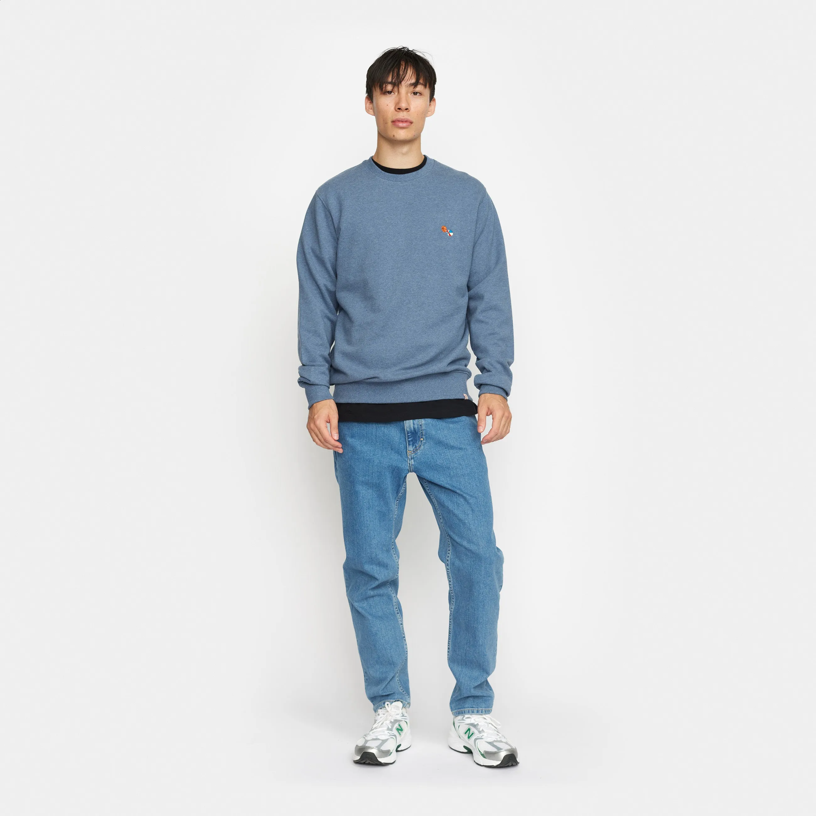 Application Sweatshirt / 2779 BAS - Blue-melange sold by Revolution product image thumbnail 4