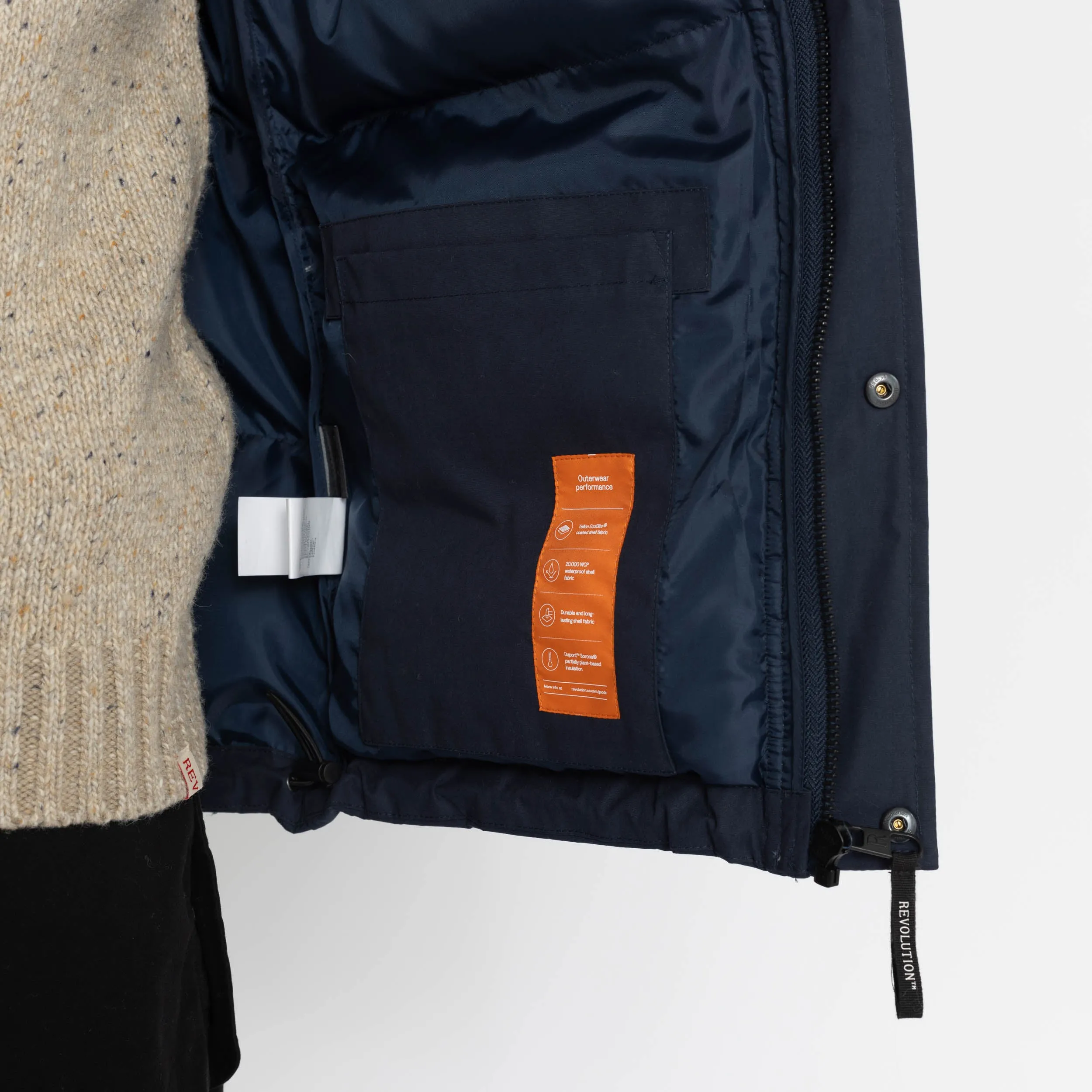 Puffer Jacket / 7784 - Navy sold by Revolution product image thumbnail 3