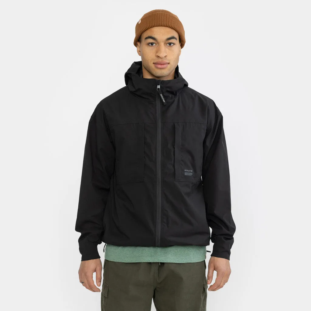 Hooded Windbreaker / 7835 - Black sold by Revolution