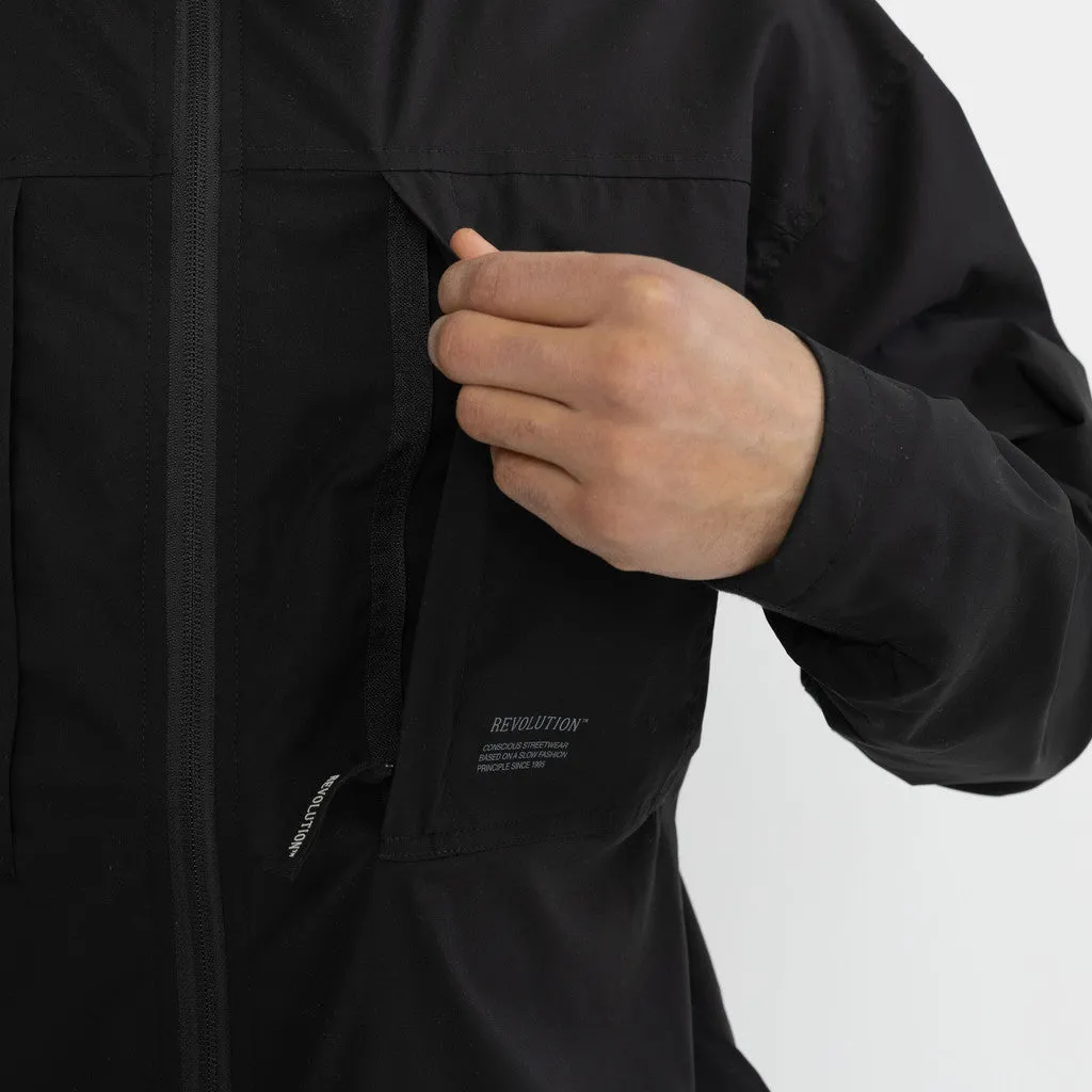 Hooded Windbreaker / 7835 - Black sold by Revolution product image thumbnail 4