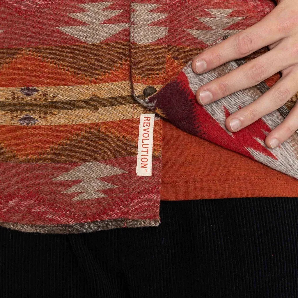 Casual Overshirt / 3955 - Darkred sold by Revolution product image thumbnail 4