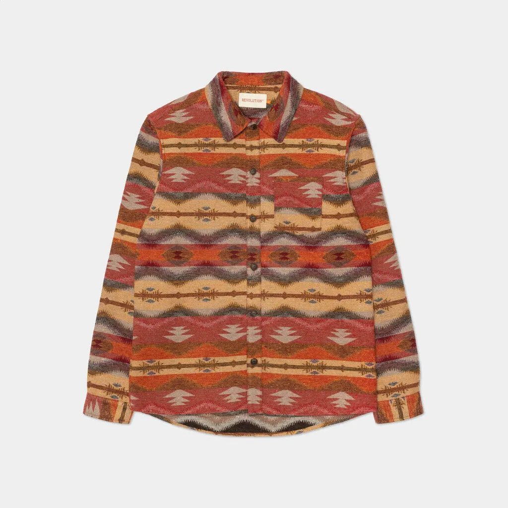 Casual Overshirt / 3955 - Darkred sold by Revolution product image thumbnail 5