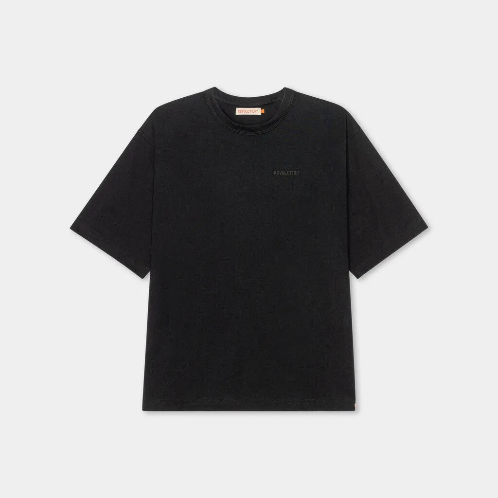 Oversize T-shirt / 1360 - Black sold by Revolution