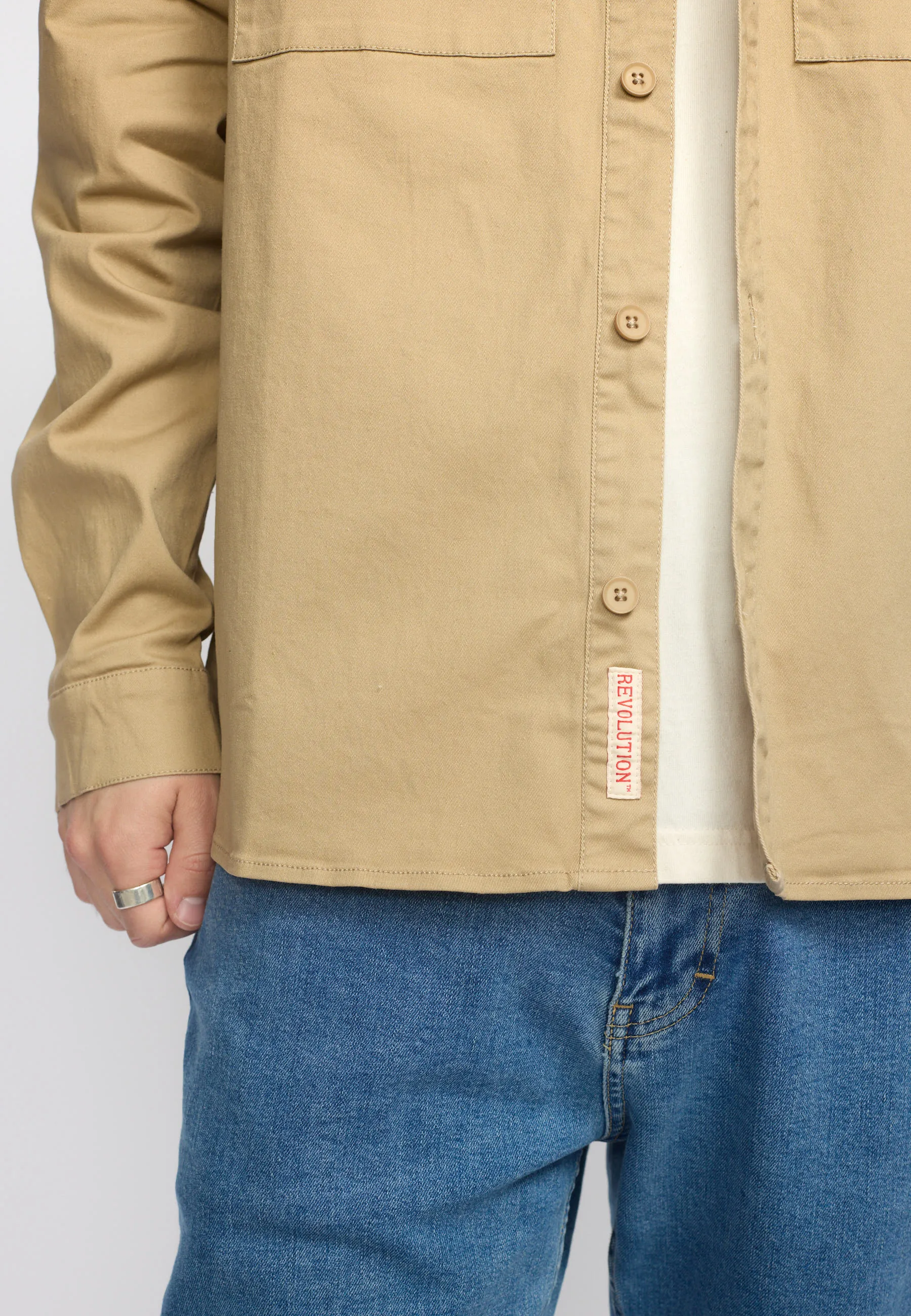 Utility Shirt / 3831 - Khaki sold by Revolution product image thumbnail 4