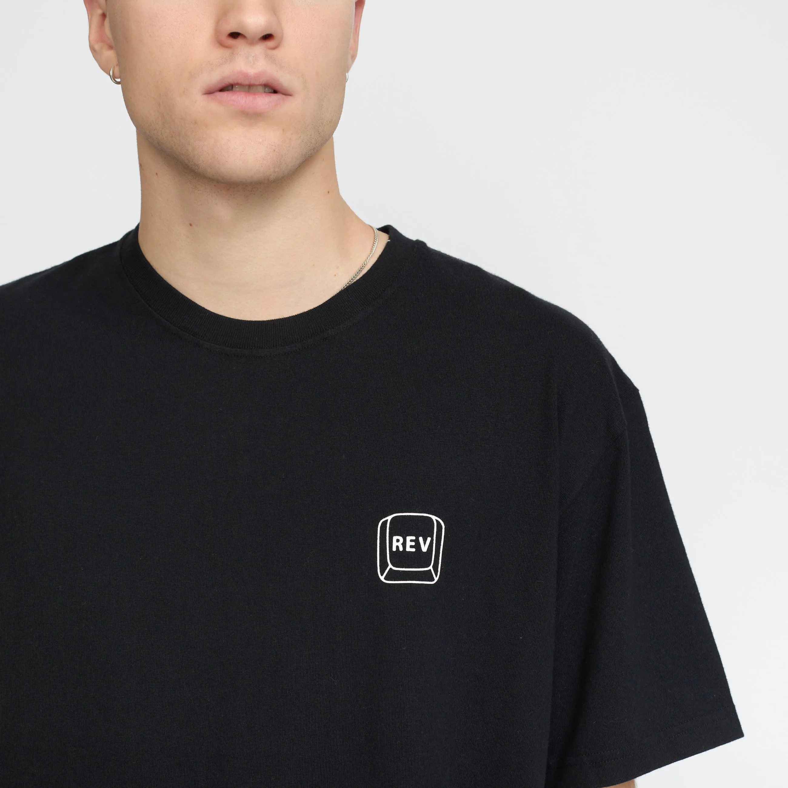 Printed T-shirt / 1375 ESC - Black sold by Revolution