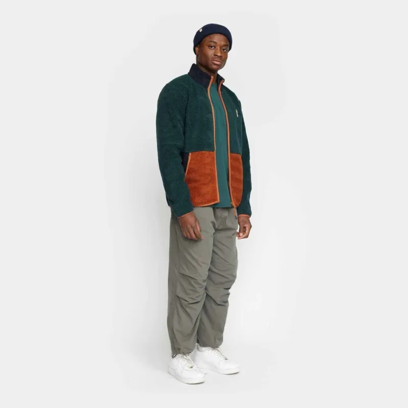 Blocked Teddy Jacket / 7715 - Darkgreen sold by Revolution