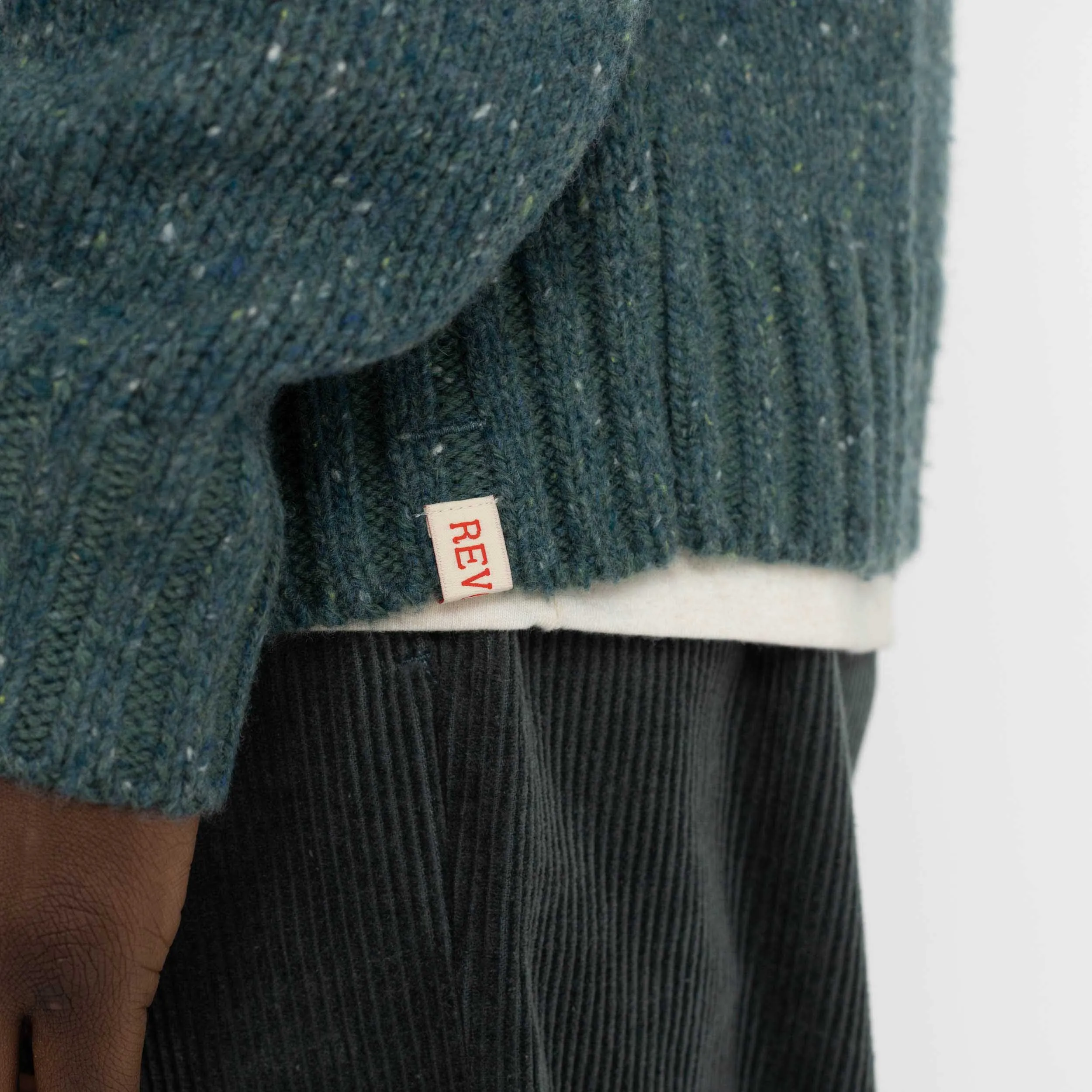 Knit Cardigan / 6543 - Darkpetrol sold by Revolution product image thumbnail 3