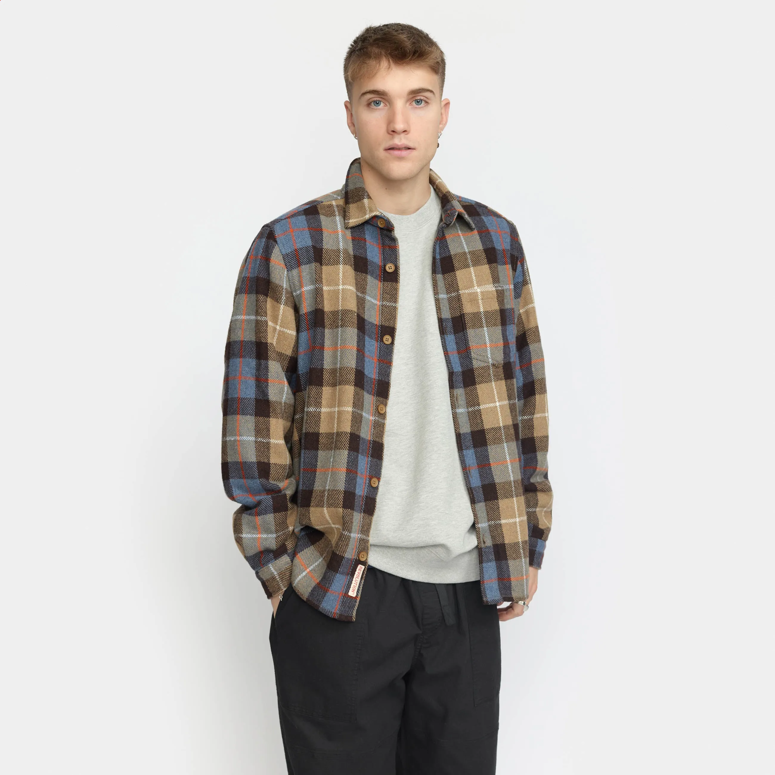 Casual Overshirt / 3137 - Khaki sold by Revolution