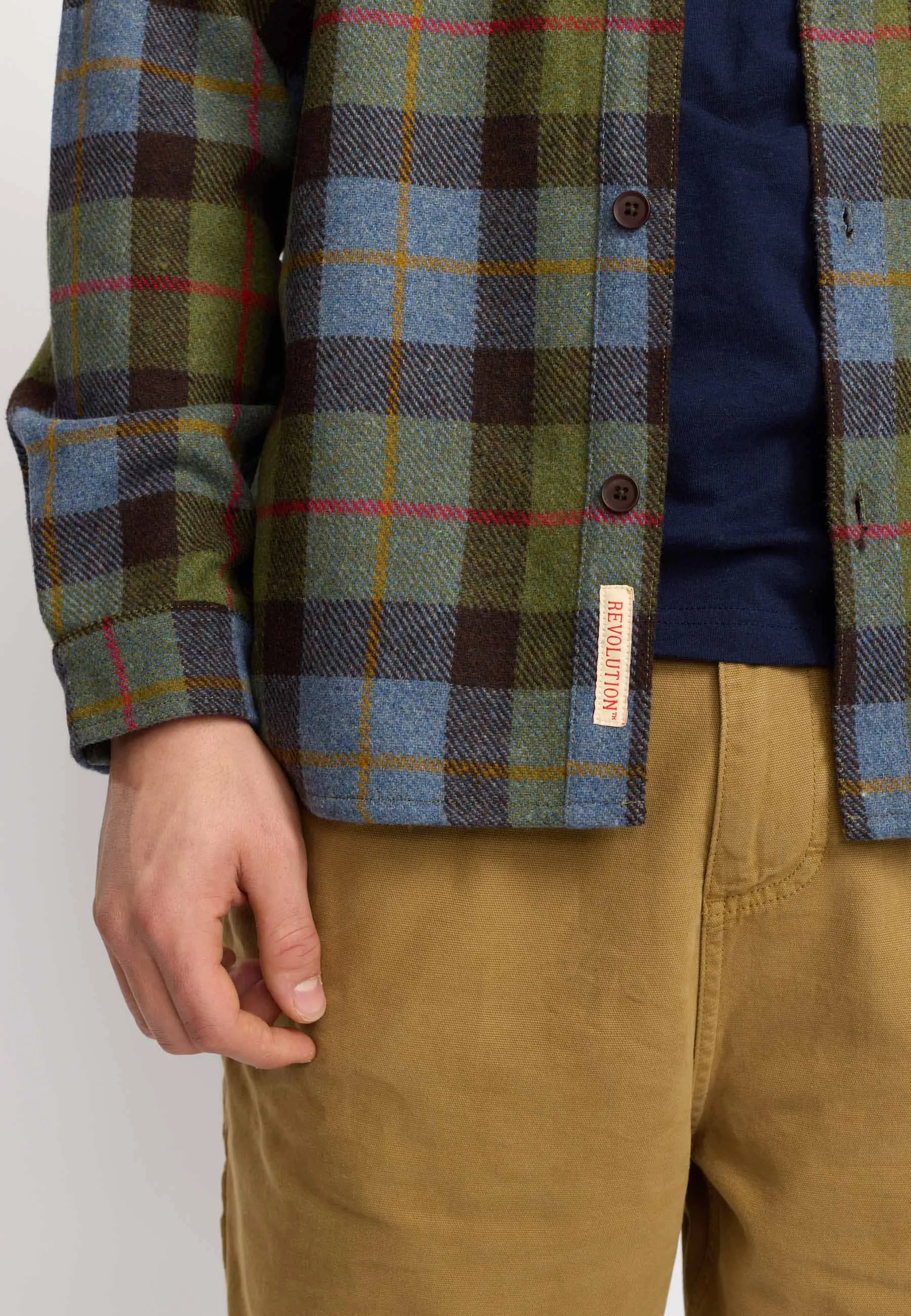 Casual Overshirt / 3137 - Green sold by Revolution product image thumbnail 5