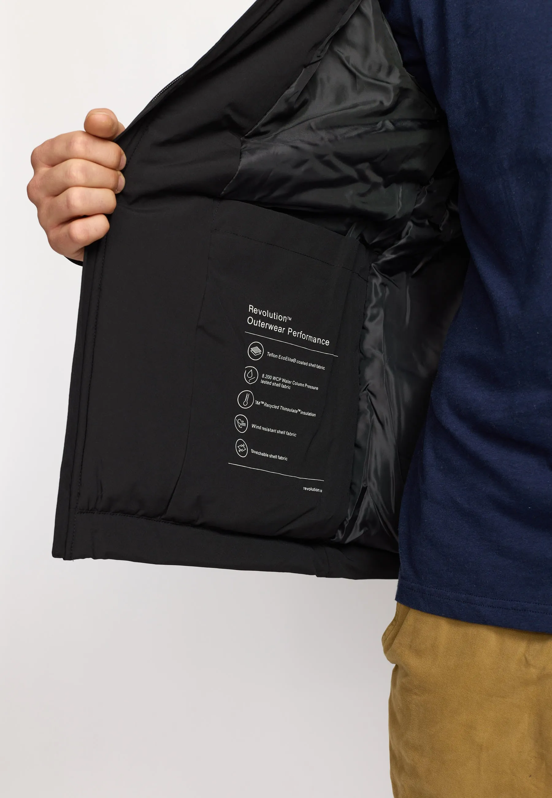 Padded City Jacket / 7850 - Black sold by Revolution product image thumbnail 4