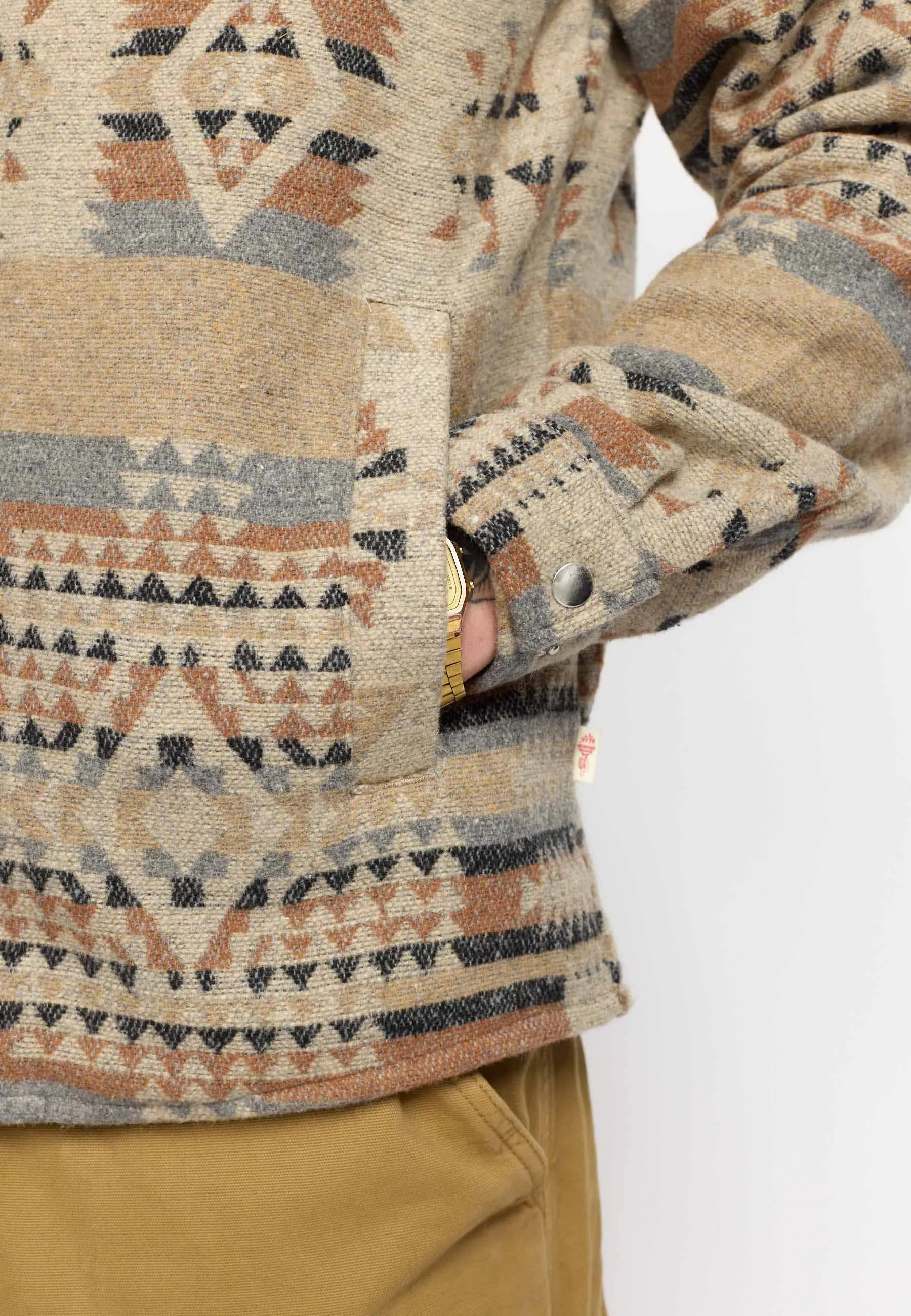 Zipped Overshirt / 3149 - Khaki sold by Revolution product image thumbnail 4