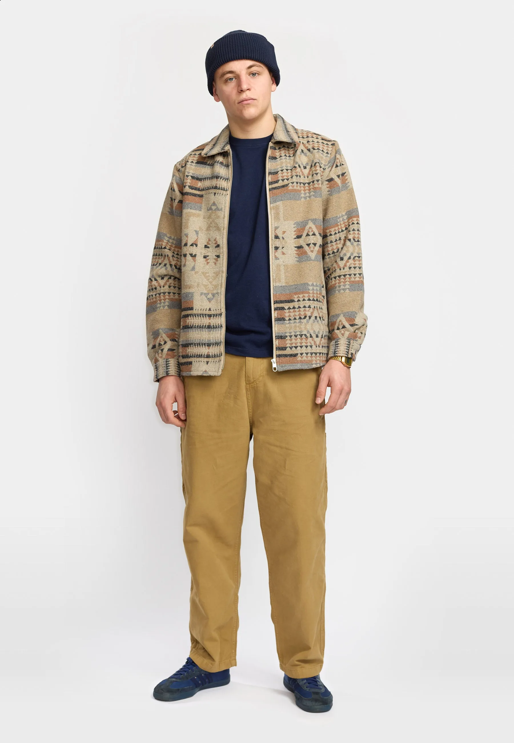 Zipped Overshirt / 3149 - Khaki sold by Revolution product image thumbnail 3