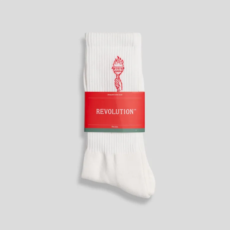 Brand Sock / 8901 - White sold by Revolution